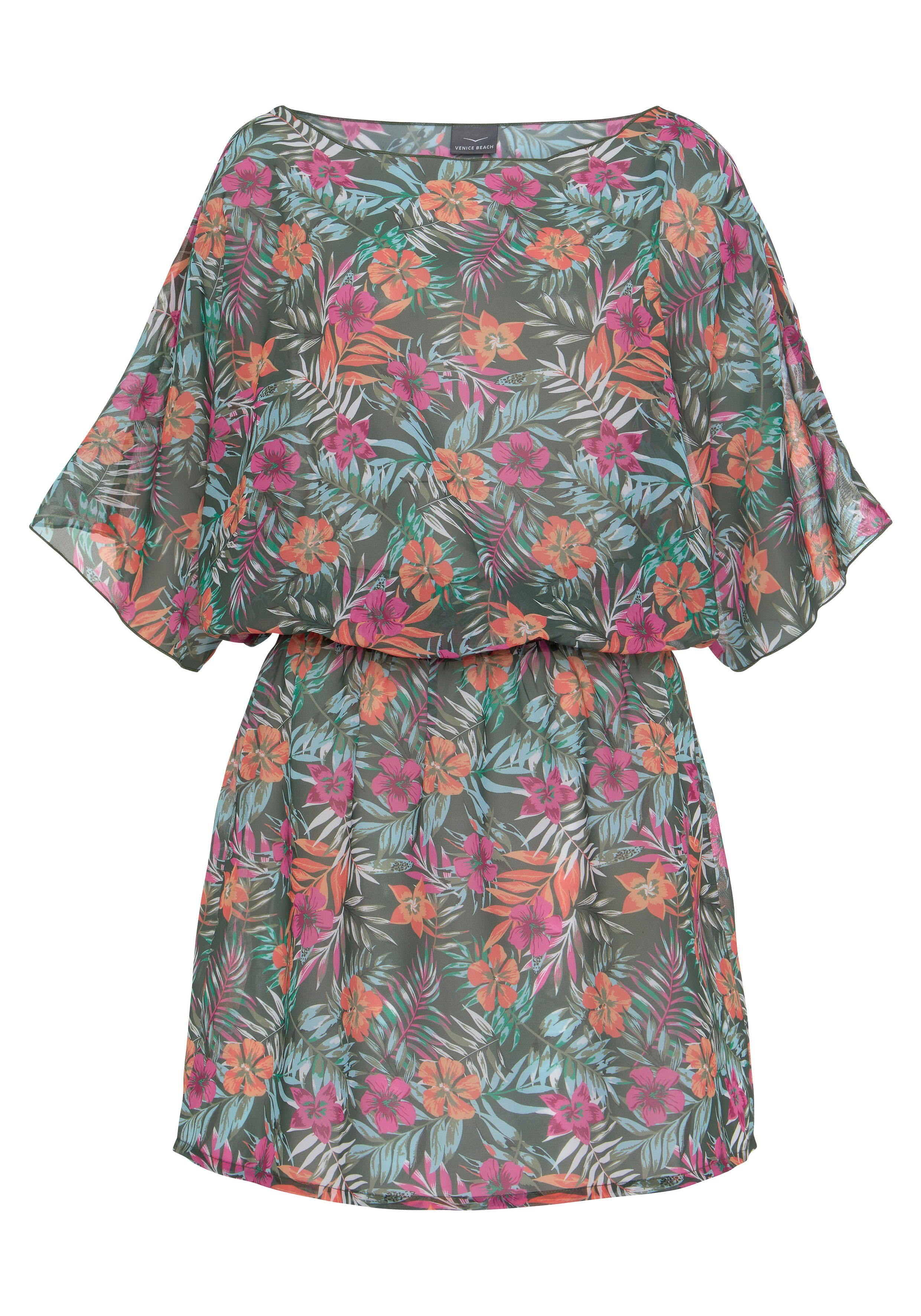 Venice Beach Chiffontunika mit Alloverdruck, Cover-Up, Strandmode. € 39,99