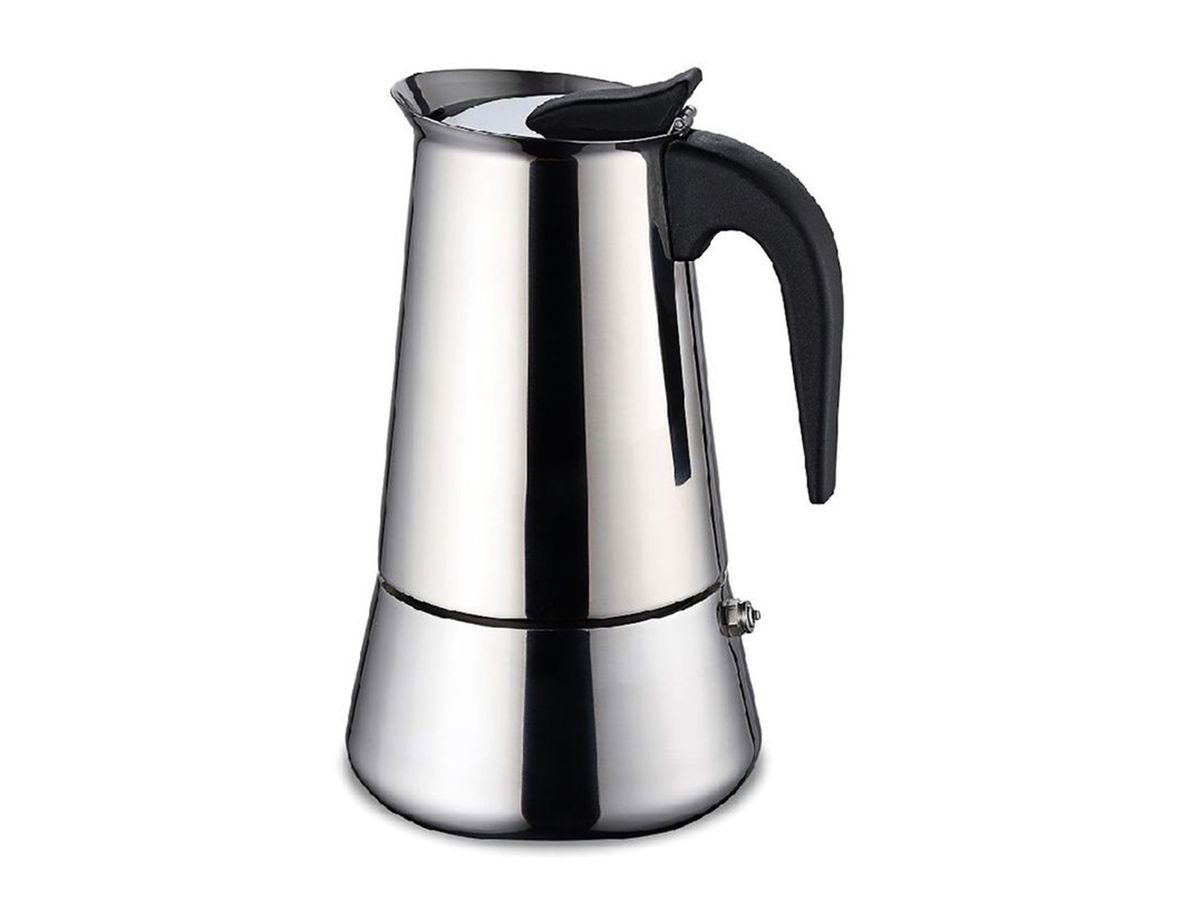 Gravidus Espressokocher Edelstahl Espressokocher 4 Tassen Sicherheitsventil Induktion  Mokkakanne 200 ml, 0.2l Kaffeekanne