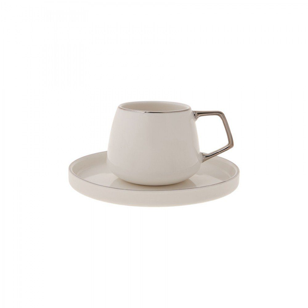 Karaca Kaffeeservice Karaca Saturn Kaffeeservice Türkische Kaffeetassen-Set 6er - Platin