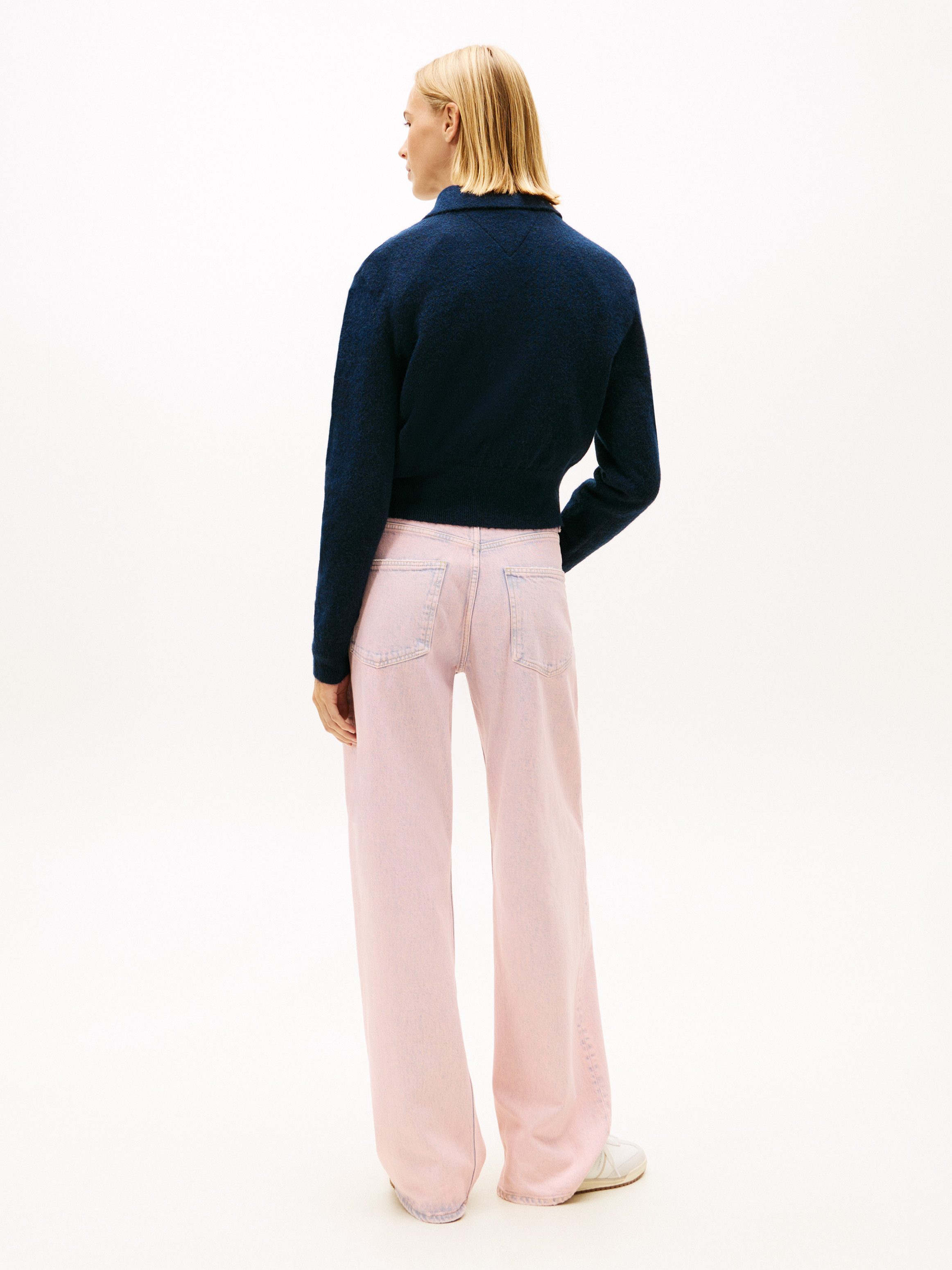 Tommy Jeans Strickpullover TJW FLUFFY POLO SWEATER