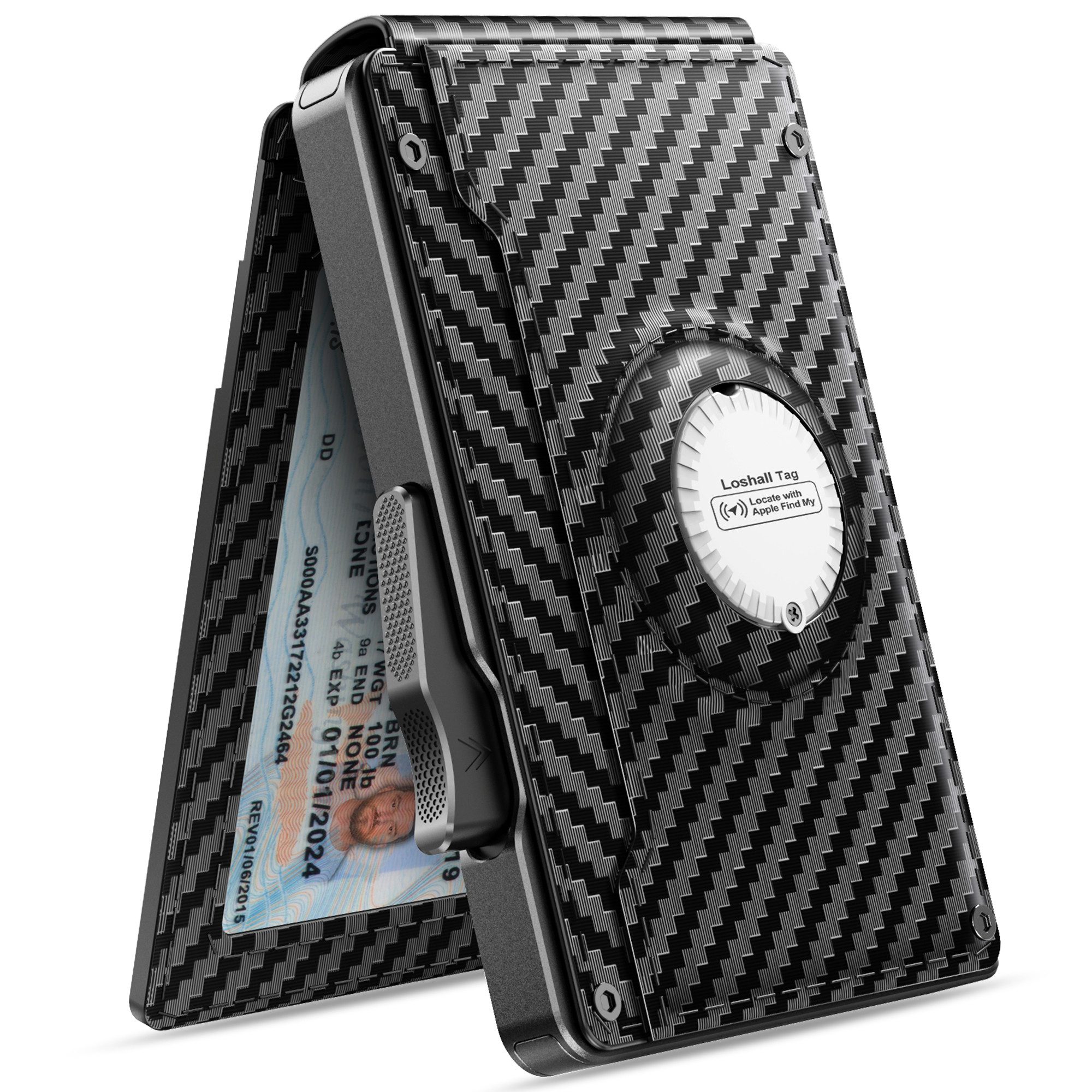 Forrlite Geldbörse Geldbörse Herren,Karten Geldbeutel Herren mit Airtag Slim Wallet (Große Kapazität Pop-up Portmonee AirTag für 12 Karten & 2 Ausweis,RFID Geldbörse Smart Wallet for Men mit Münzfach,Schwarz( AirTag ist nicht im Lieferumfang enthalten), IP67 Android Tracker Bluetooth KeyFinder für Koffer/Gepäck/Brieftasche