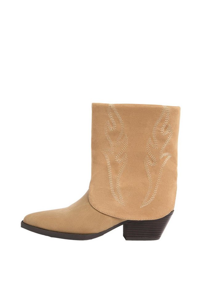 LIPSY Lipsy Cowboystiefeletten aus Kunstveloursleder Westernstiefel