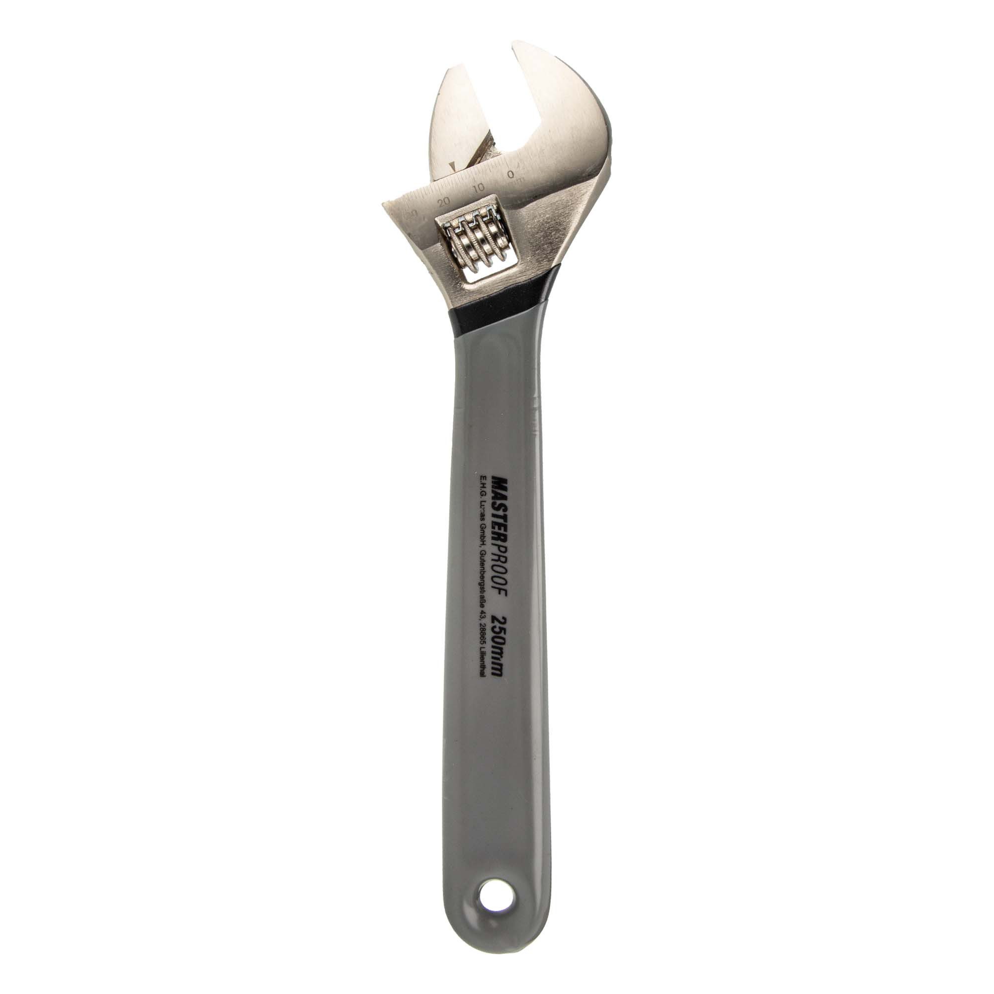 MASTERPROOF PROFESIONAL Maulschlüssel Rollgabelschlüssel Engländer 250 mm Verstellschlüssel