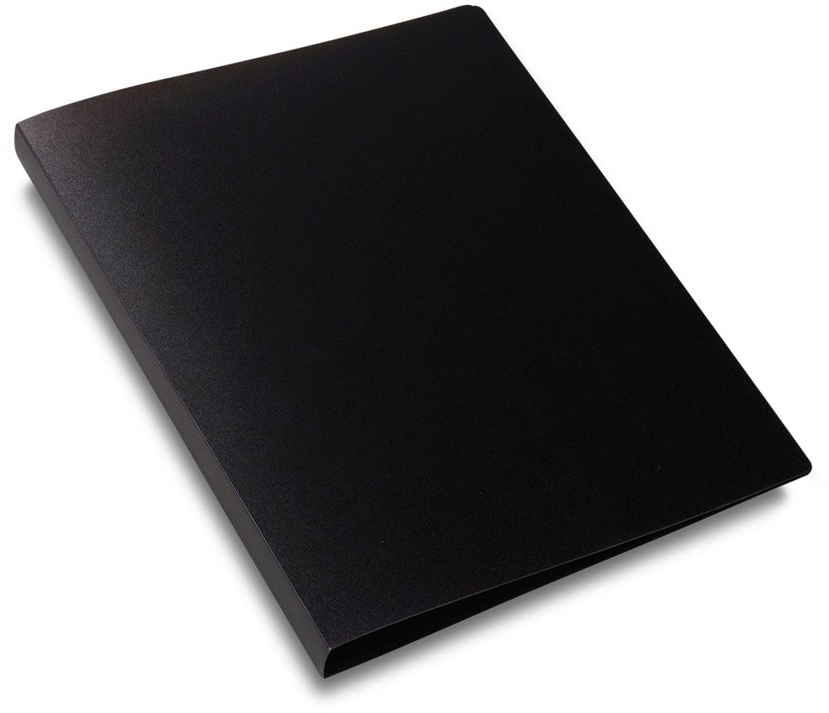 Präsentationsordner Ringbuch A4 2 Ringe 25mm transluzent schwarz