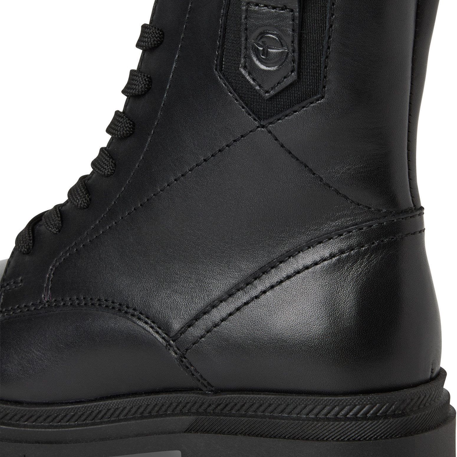 Tamaris Schnürstiefelette, Blockabsatz, Schnürboots mit modischen Ziernähten