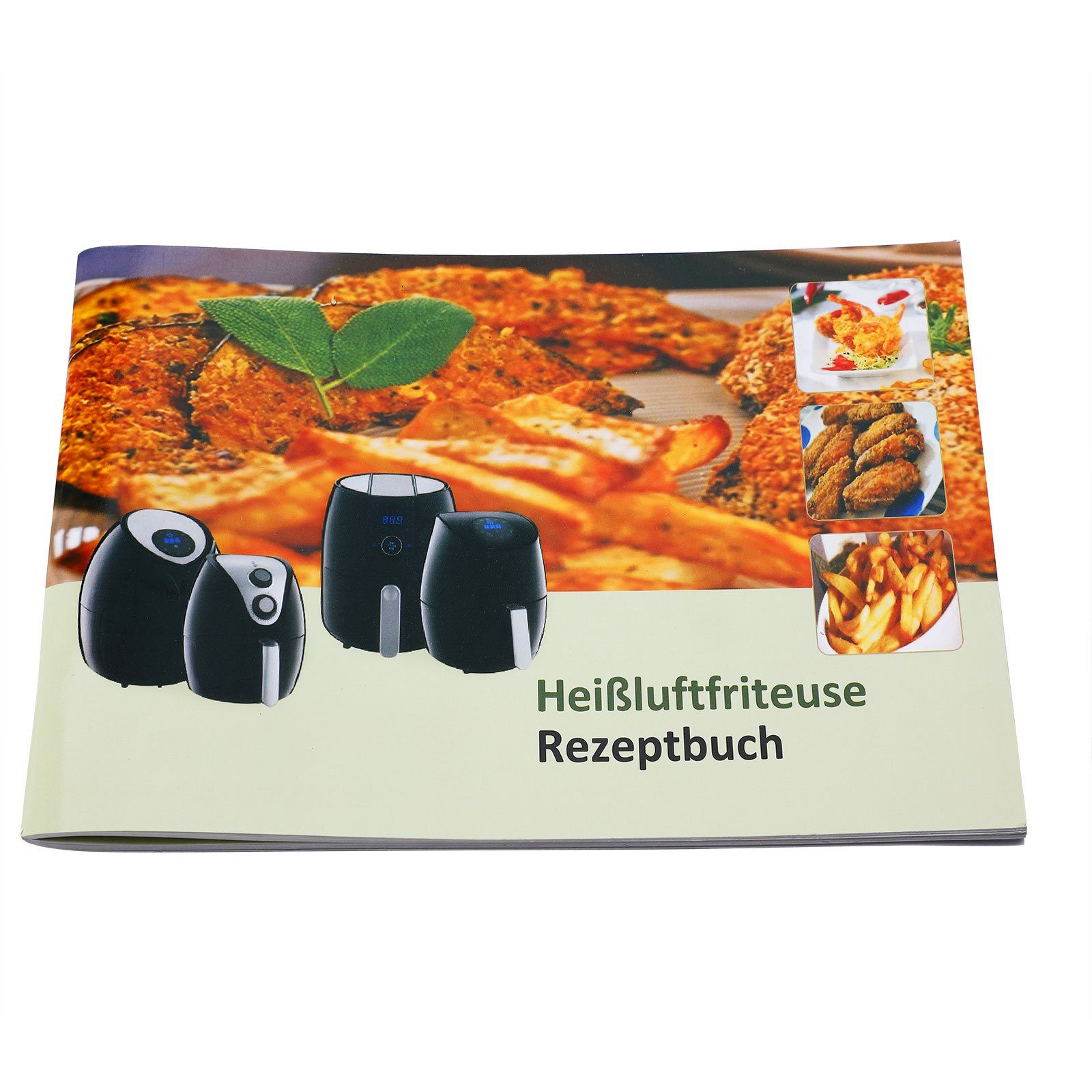 Heißluftfritteuse, Digitales LED 1800 Schwarz Touch-Display W, 6,5L XXL monzana