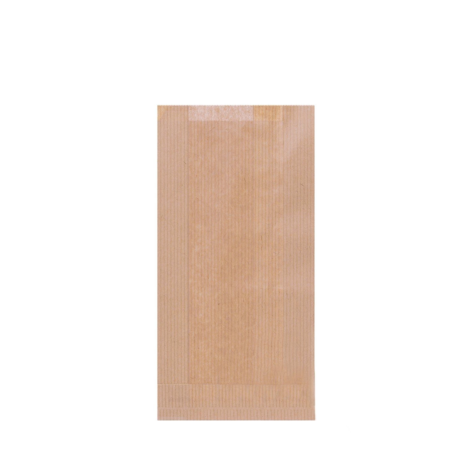 wisefood Einkaufsbeutel Papier Bäckertüte - braun 12 x 5 x 23 cm