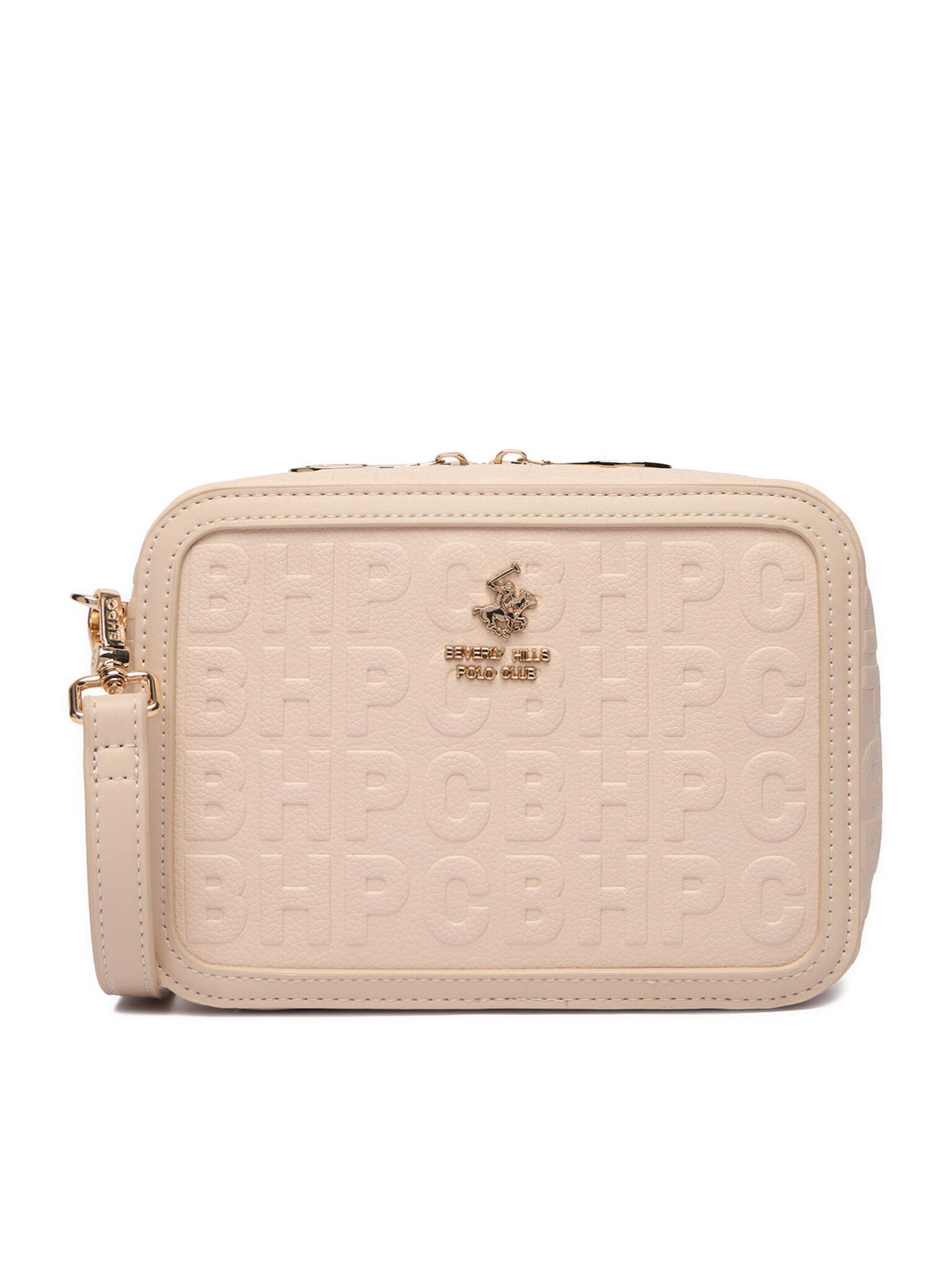 BEVERLY HILLS POLO CLUB Handtasche Beverly Hills Polo Club Damenhandtasche Écru BEVERLY HILLS POLO CLUB-E