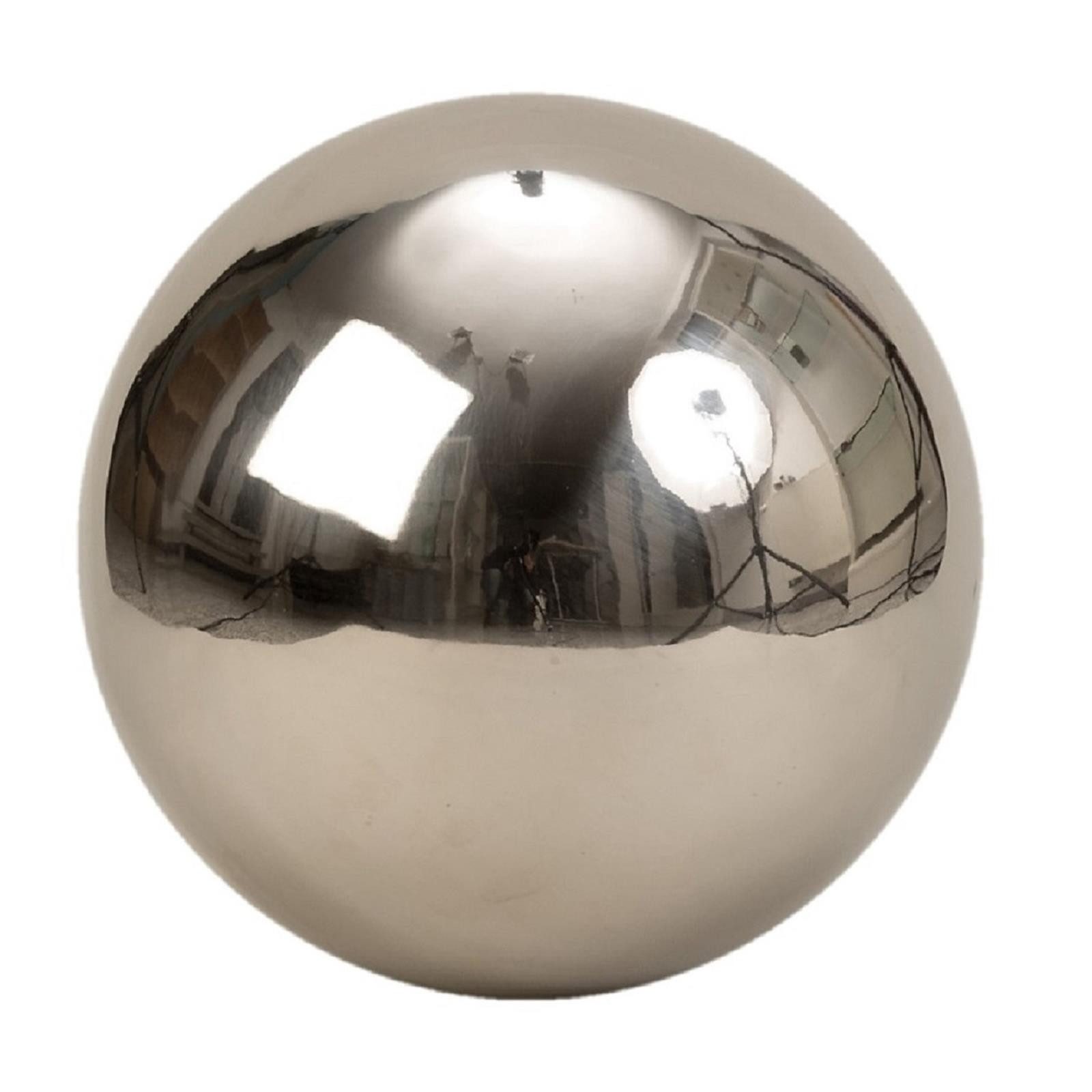 Geschenkestadl Dekoobjekt Dekokugel silber Teichkugel Rosenkugel Edelstahl günstig online kaufen