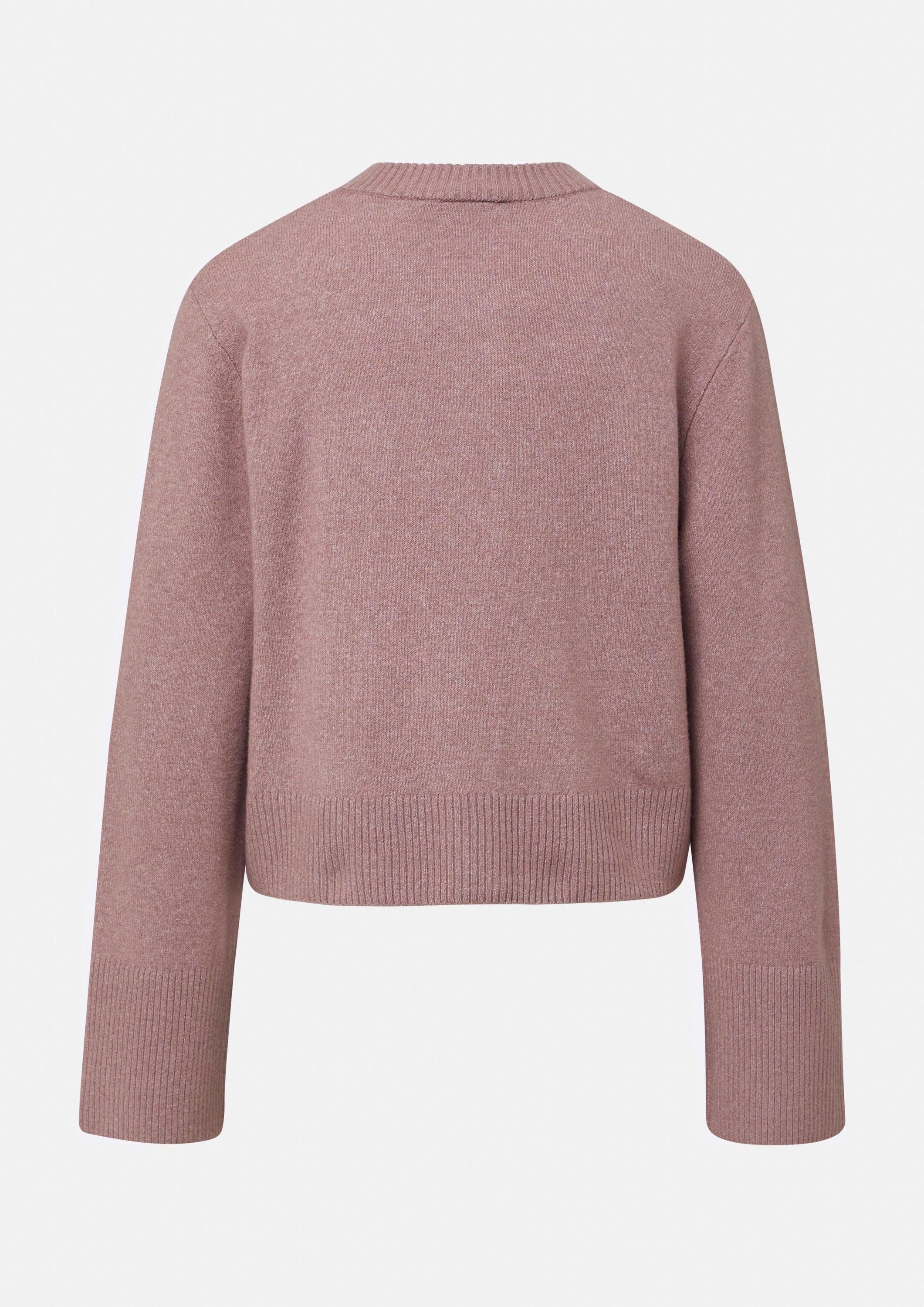 comma Cardigan Strickjacke Kurze Strickjacke mit Rippdetails