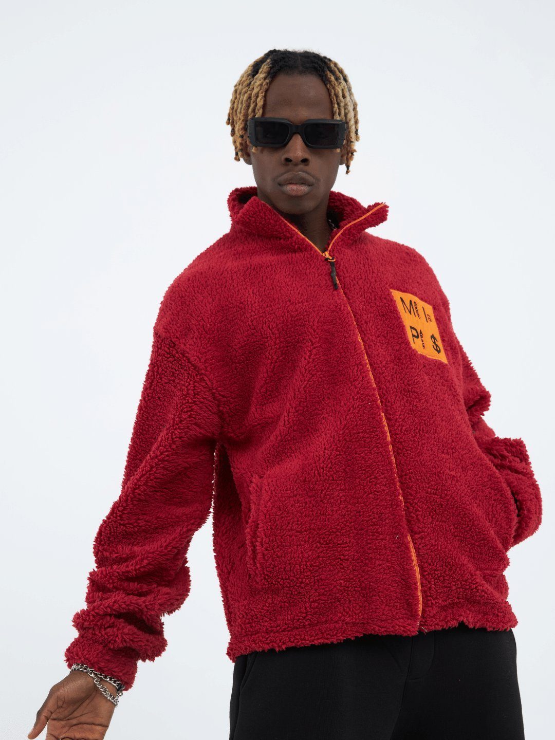 COFI Casuals Winterjacke Teddy Jacket Money Is Paper Jacke Oversize Zipper günstig online kaufen