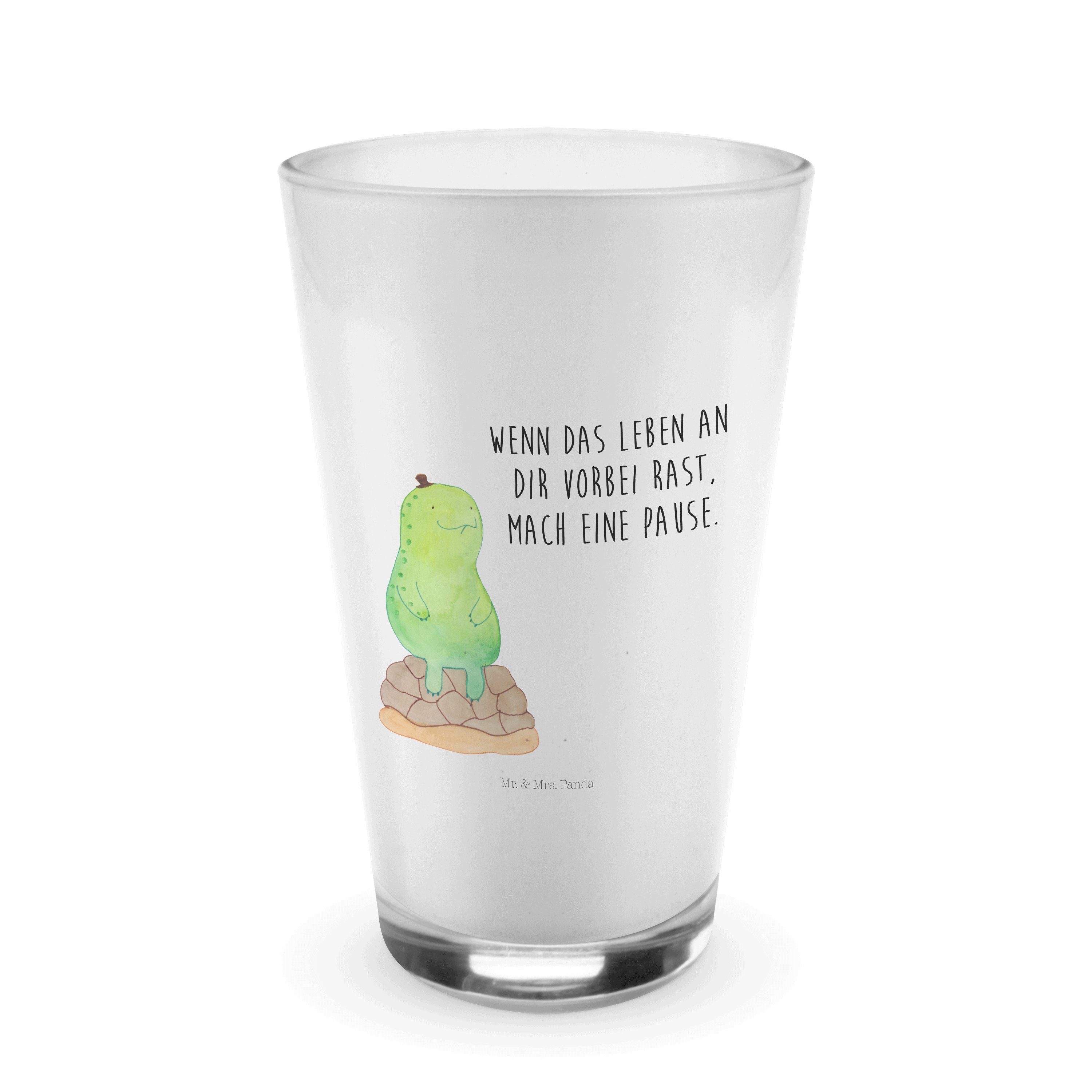Mr. & Premium Mrs. Glas - - Geschenk, Schildkröte Glas, Panda pausiert Glas Transparent Latte, Cappuccino