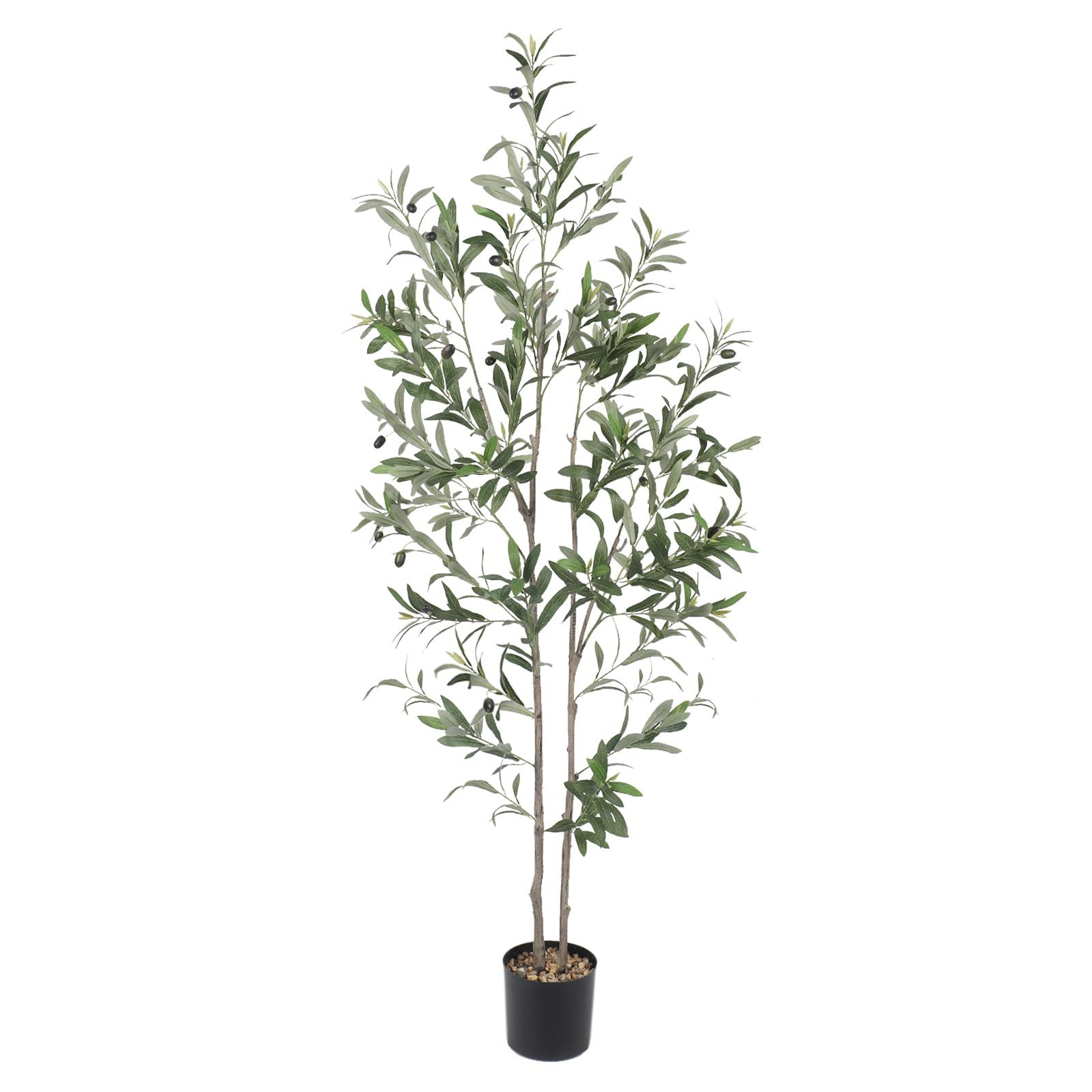 Kunstpflanze Künstliche Pflanzen Kunstbaum, YOLEO, Höhe 150 cm, Olivenbaum/ günstig online kaufen