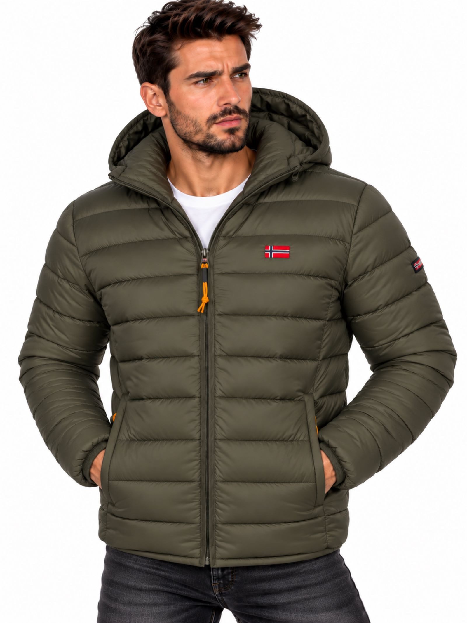 Geographical Norway Steppjacke Herren Herbst Winter Jacke Übergangsjacke Stepp Outdoor Leicht Warm