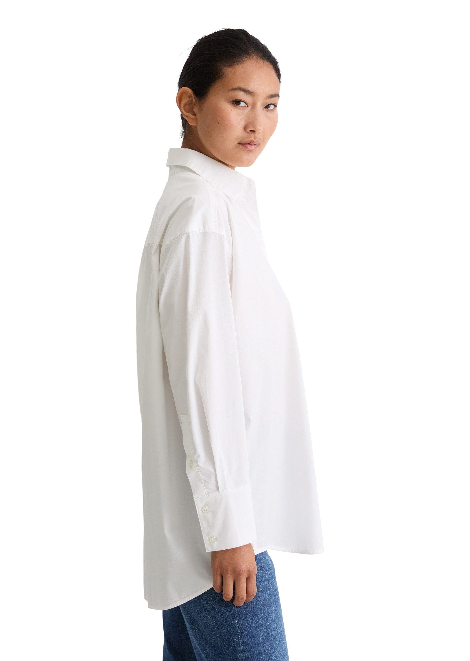 Marc O'Polo Langarmbluse aus Premium Cotton Stretch günstig online kaufen