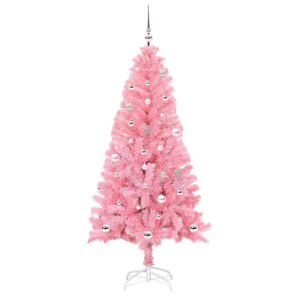vidaXL Künstlicher Weihnachtsbaum Weihnachtsbaum Rosa 150 cm PVC