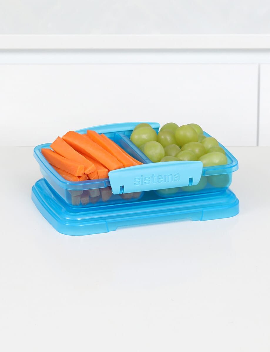 sistema Lunchbox Sistema 350ml Small Split Lunch - Blue