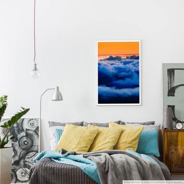 Sinus Art Poster Künstlerische Fotografie 60x90cm Poster Wolken über dem Haleakala Krater auf Maui Hawaii