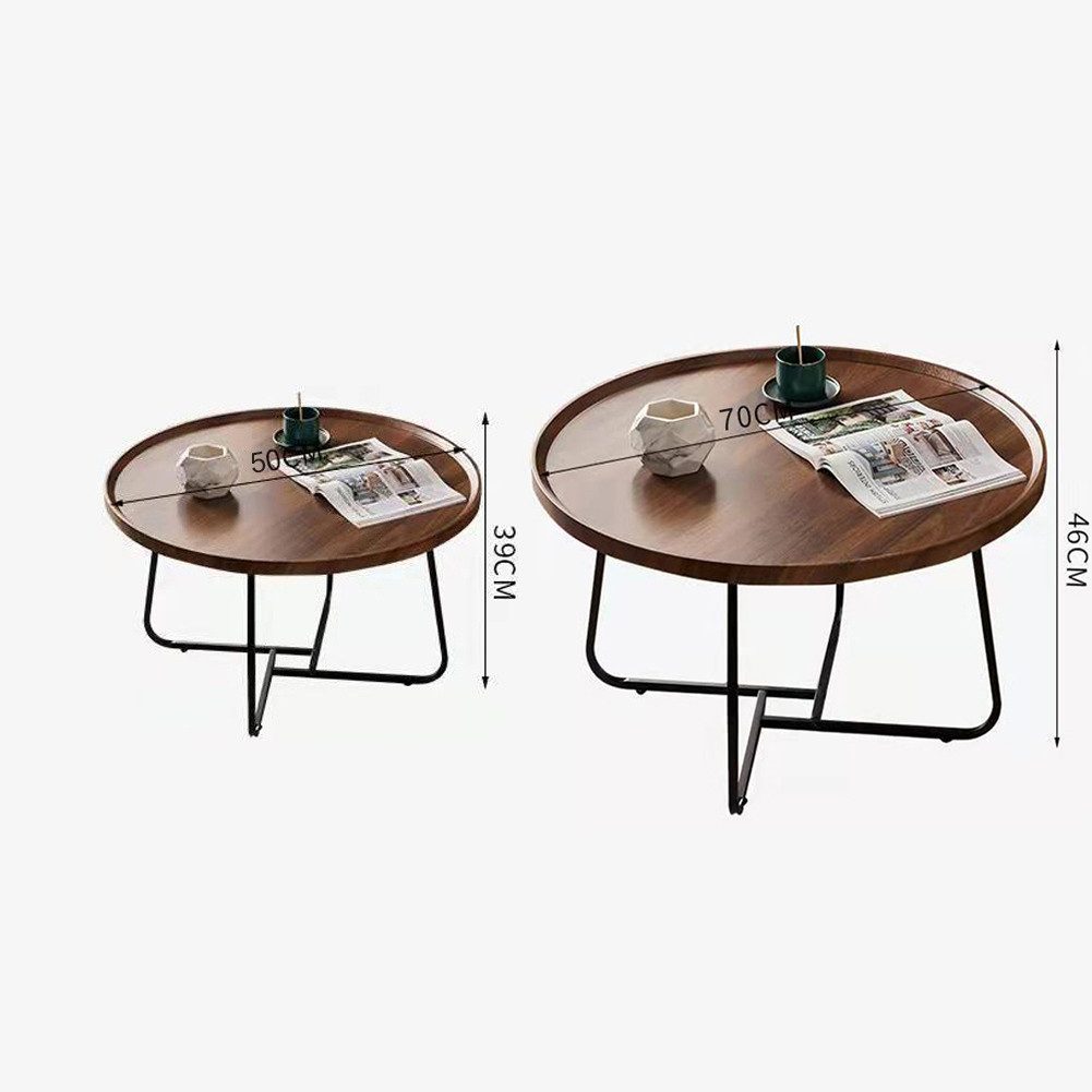 Couchtisch Nesting Couchtisch Set von 2, 20"+28" runder Couchtisch