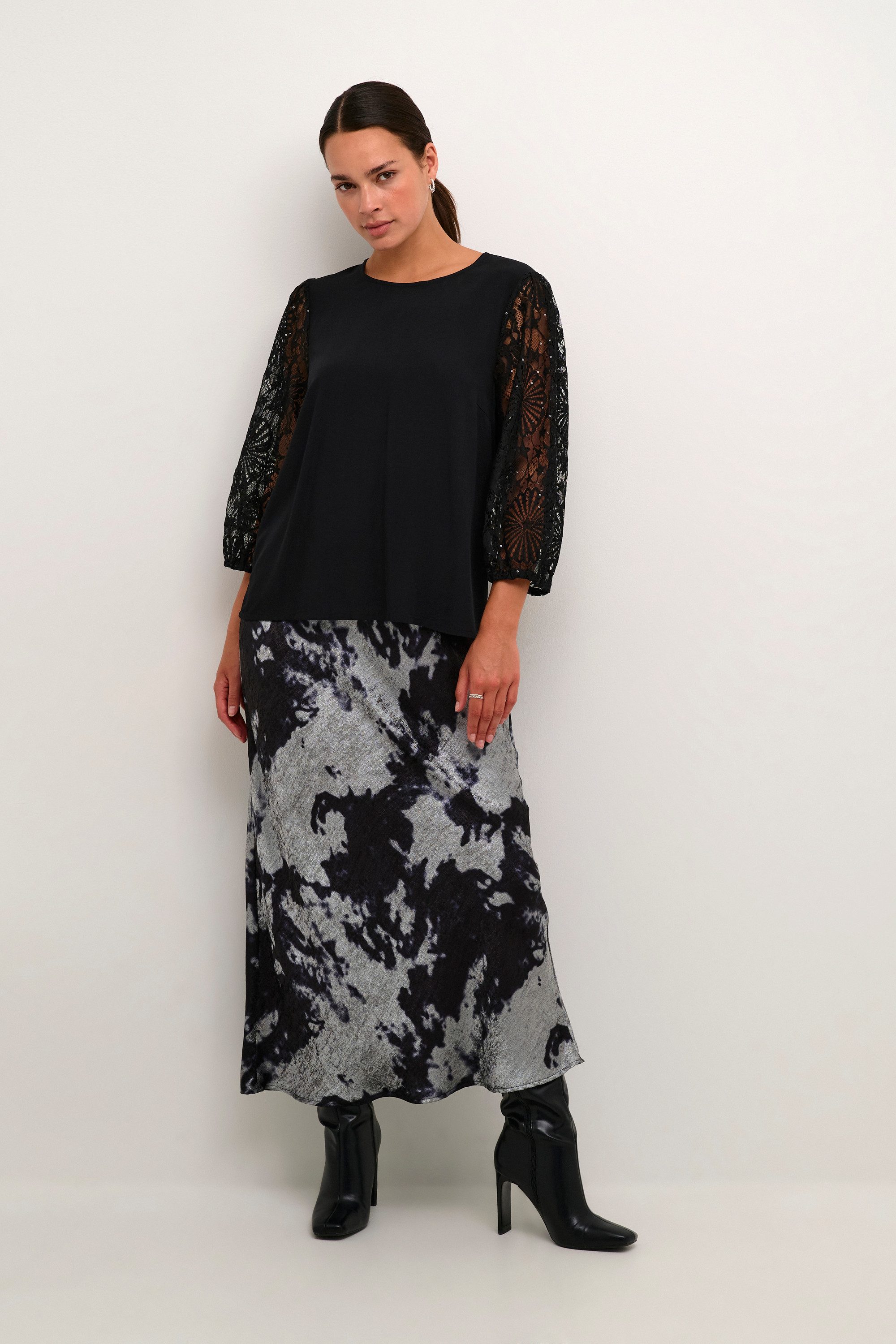 KAFFE Langarmbluse Langarm-Bluse KAemilia