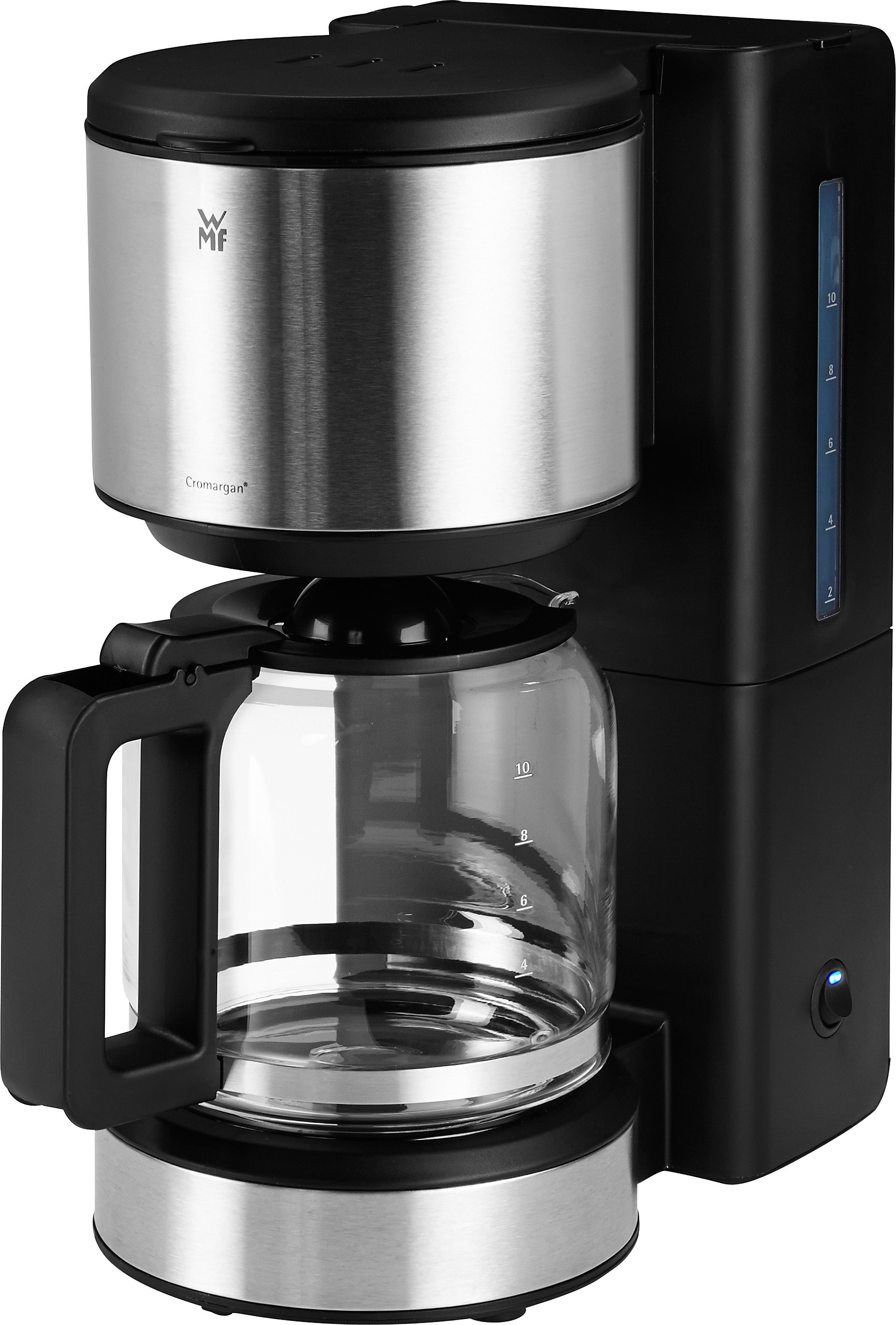 WMF Filterkaffeemaschine Stelio Aroma, 1,25l Kaffeekanne, Papierfilter, mit  Glaskanne, Filterhalter herausnehmbar