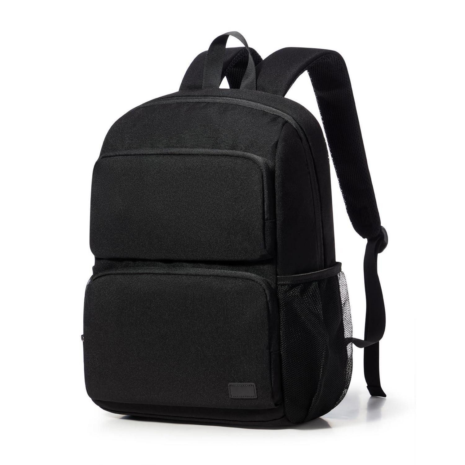 LuxusKollektion Schulrucksack Schulrucksack Teenager Mädchen Laptopfach 15.6 Zoll Schwarz