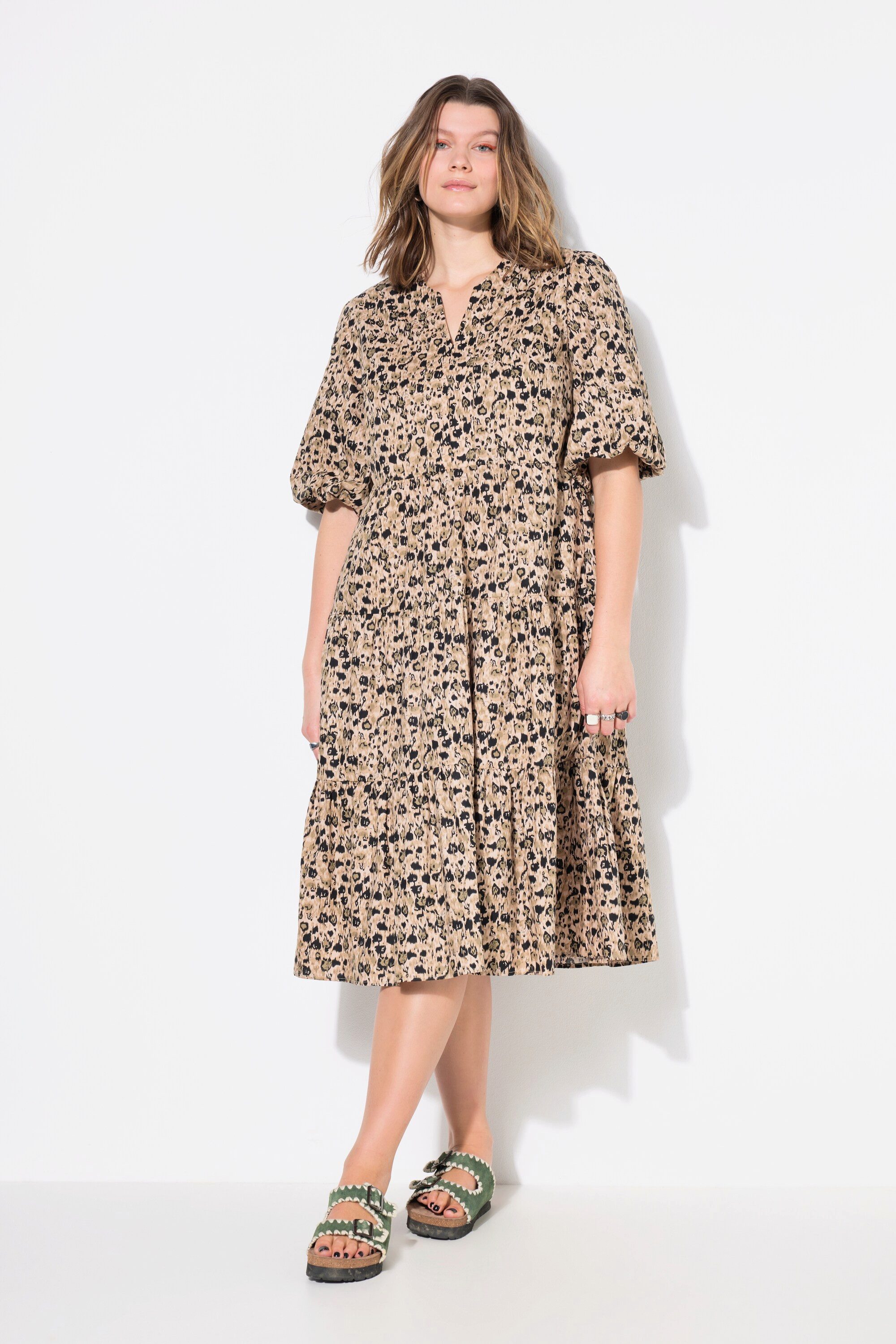 Studio Untold Midikleid Midikleid A-Linie Flowerprint günstig online kaufen