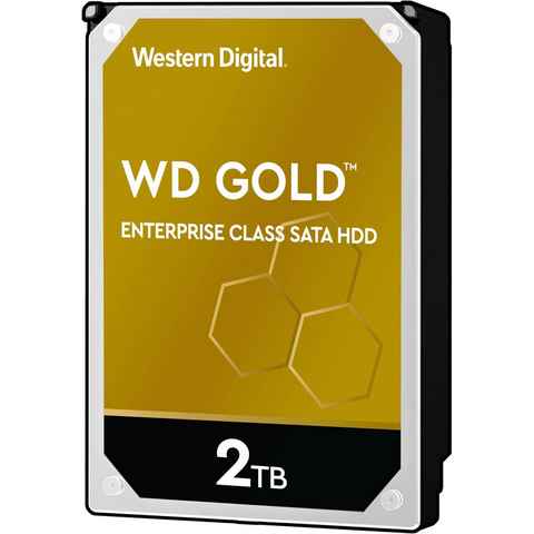 Western Digital WD Gold HDD-Festplatte (2 TB) 3,5", SATA Enterprise-Klasse, Bulk