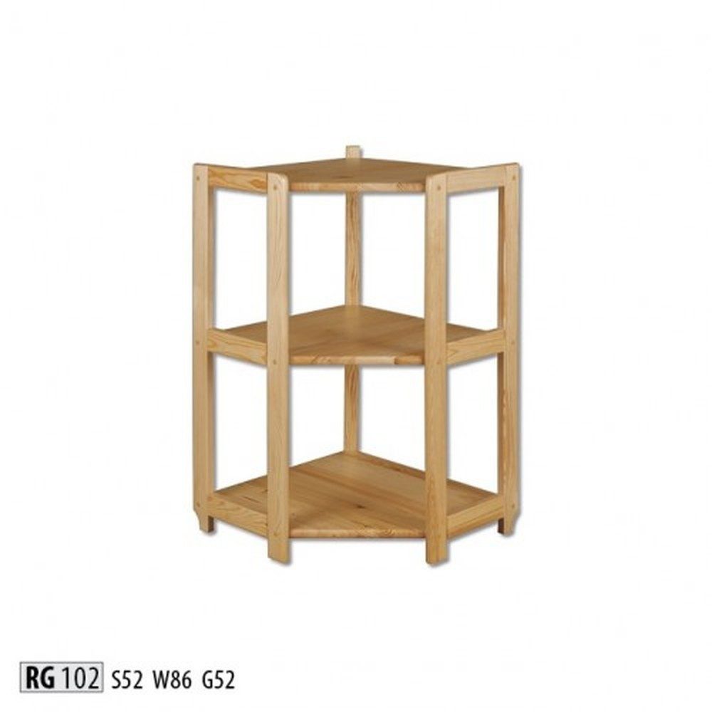 JVmoebel Eckregal Wandregal aus Echtholz für Wohnzimmer und Büro – Eckregal, Made in Europa