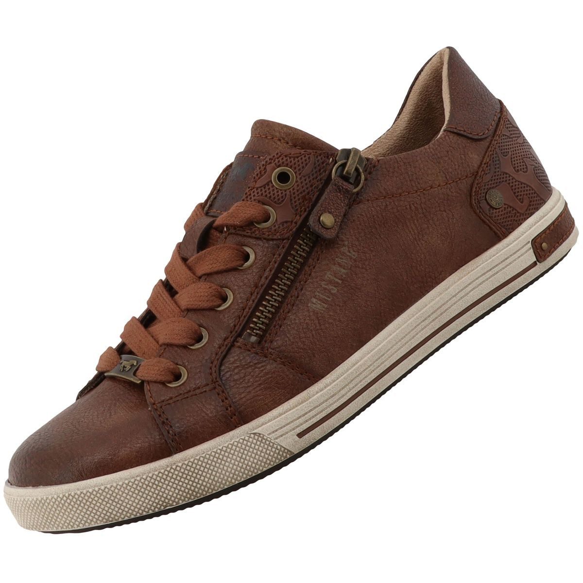 Mustang Shoes 15M0152004-cognac Schnürschuh Modischer Schnürschuh mit viel Komfort