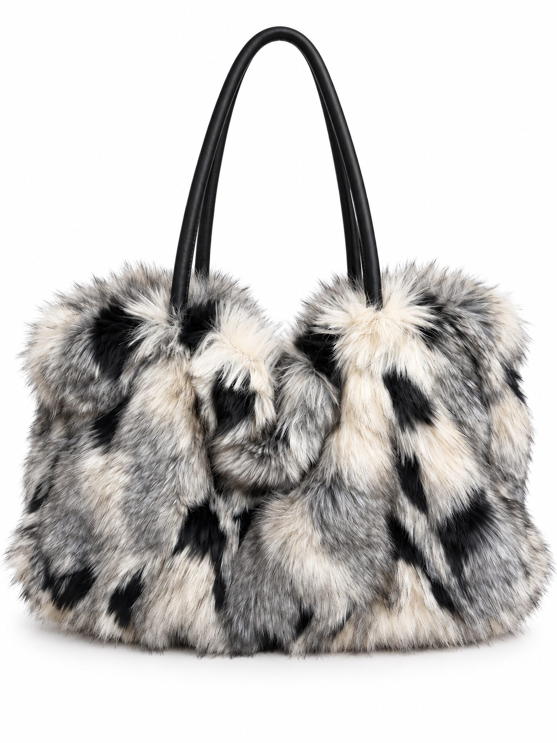 COLLEZIONE ALESSANDRO Shopper Wolke, XXL Shopper aus weichem Teddy-Material