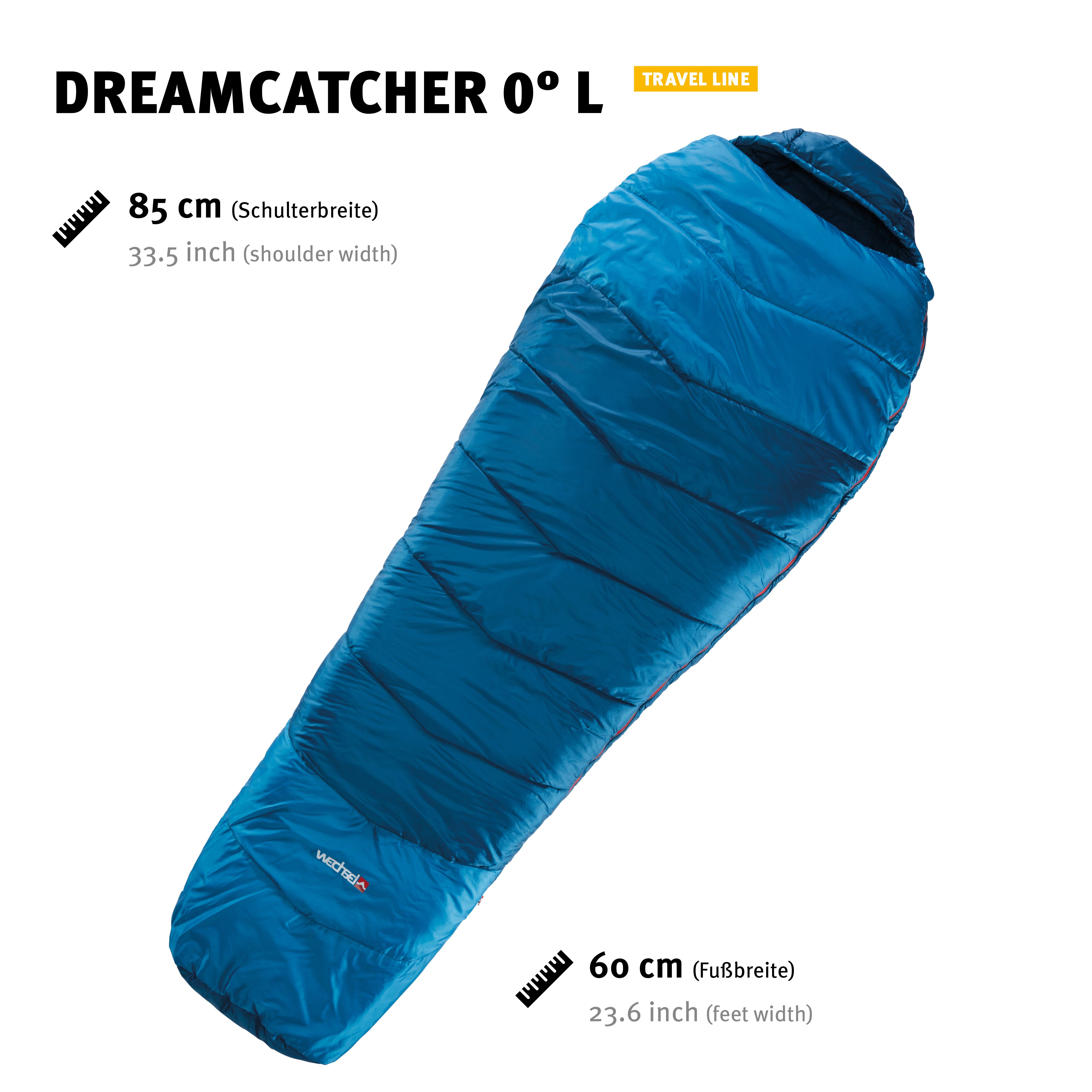 PFC-frei, Tents Dreamcatcher Deckenschlafsack 0° Wechsel blau L,