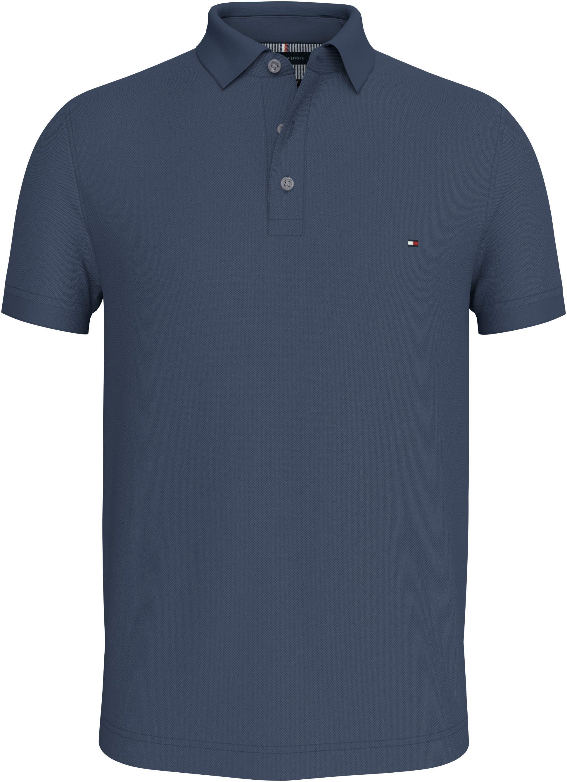 Tommy Hilfiger Poloshirt 1985 SLIM POLO mit Piqué-Struktur und Stickerei meliert, casual, slim fit, Baumwollmix, Polokragen. Reduzierter Preis € 62,99. Unverbindliche Preisempfehlung € 79,90