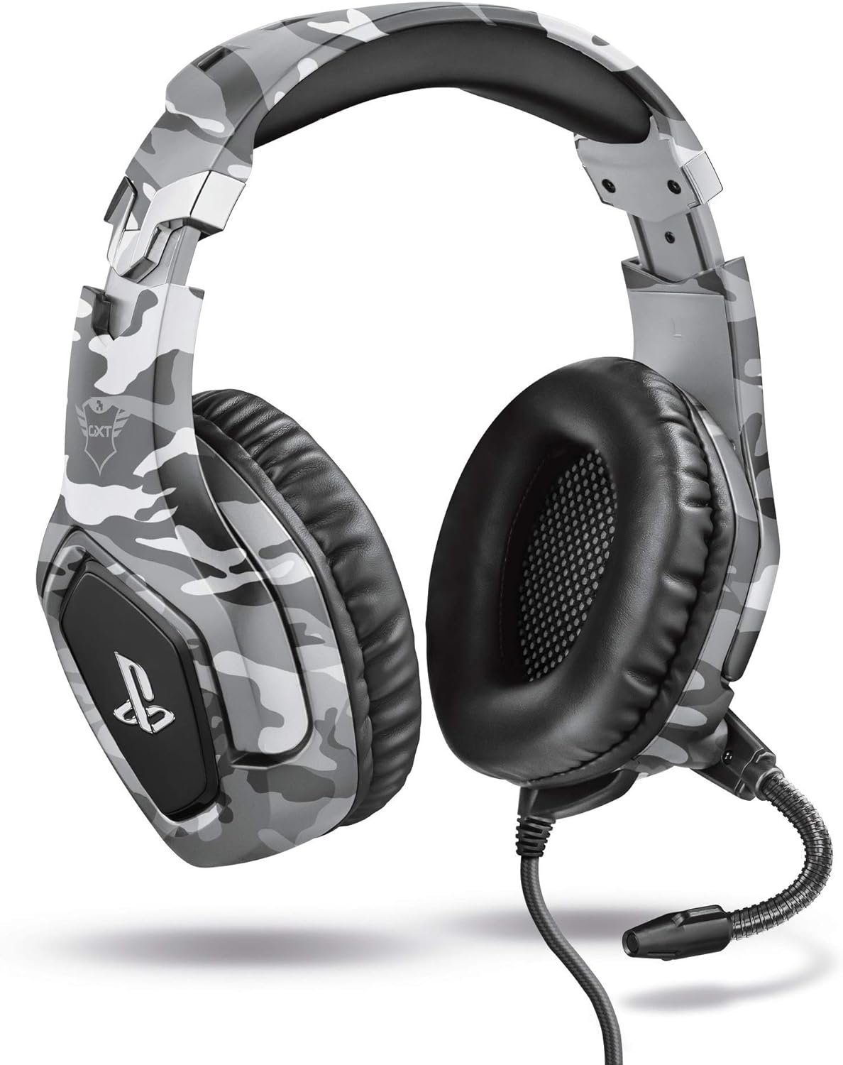 Trust Gaming Gaming-Headset (Weiche Einstellbarem Mit 3.5mm) mit Klappbarem Kopfbügel, Over-Ear-Polster, Headset und Kabel, Mikrofon