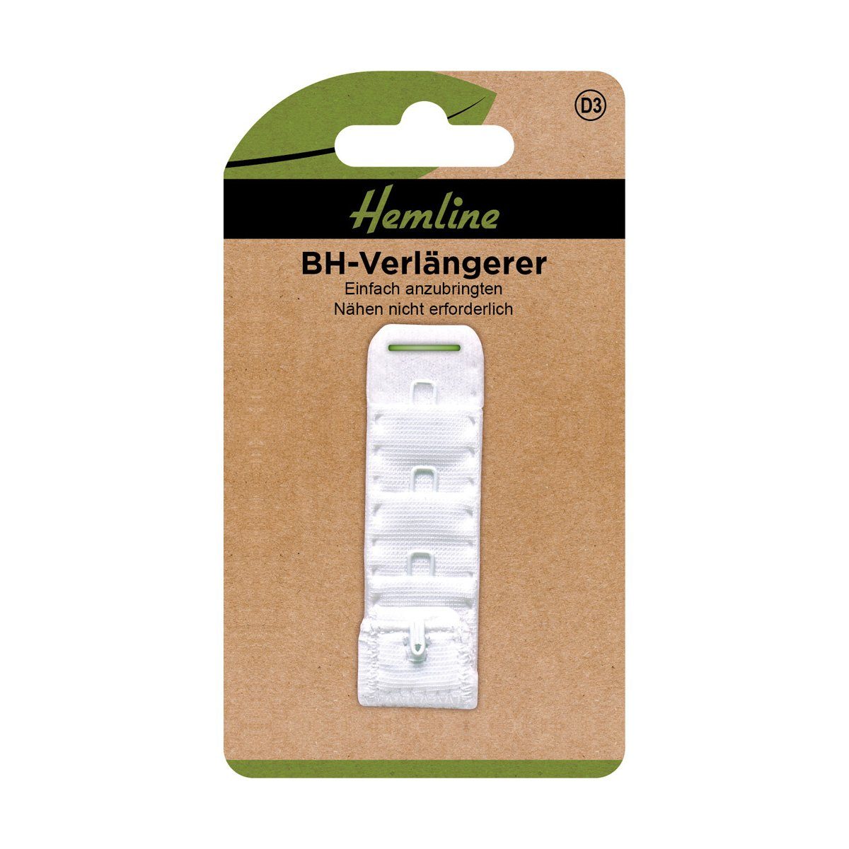 Hemline Stoff BH-Verlängerer 19 mm weiß