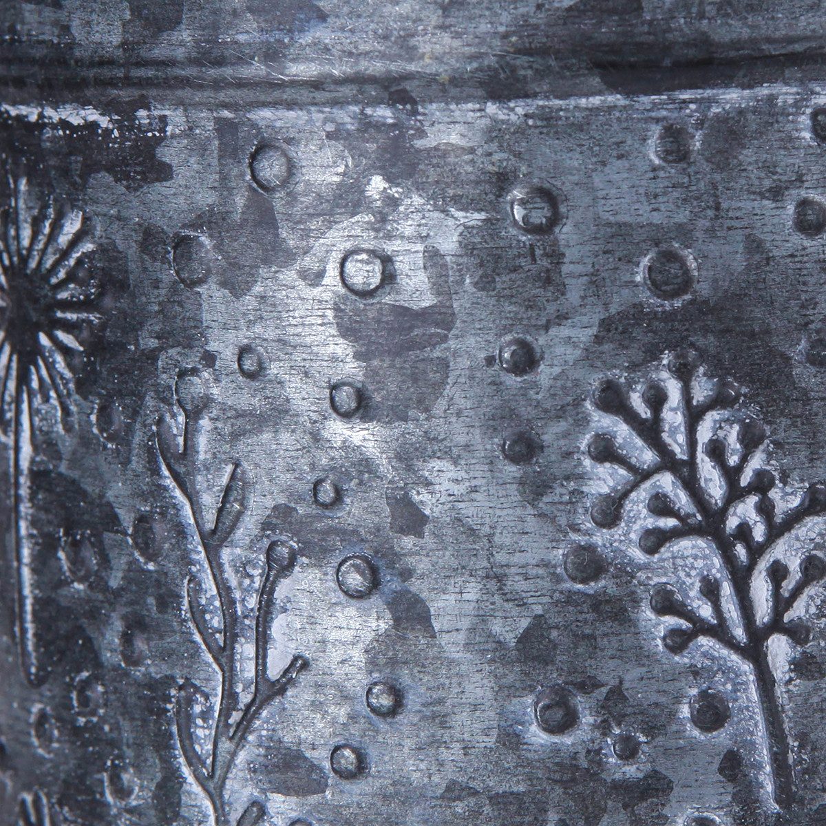 Viana Gießkanne Dekorative Metallgießkanne mit Blumenmotiv im Vintage-Stil für