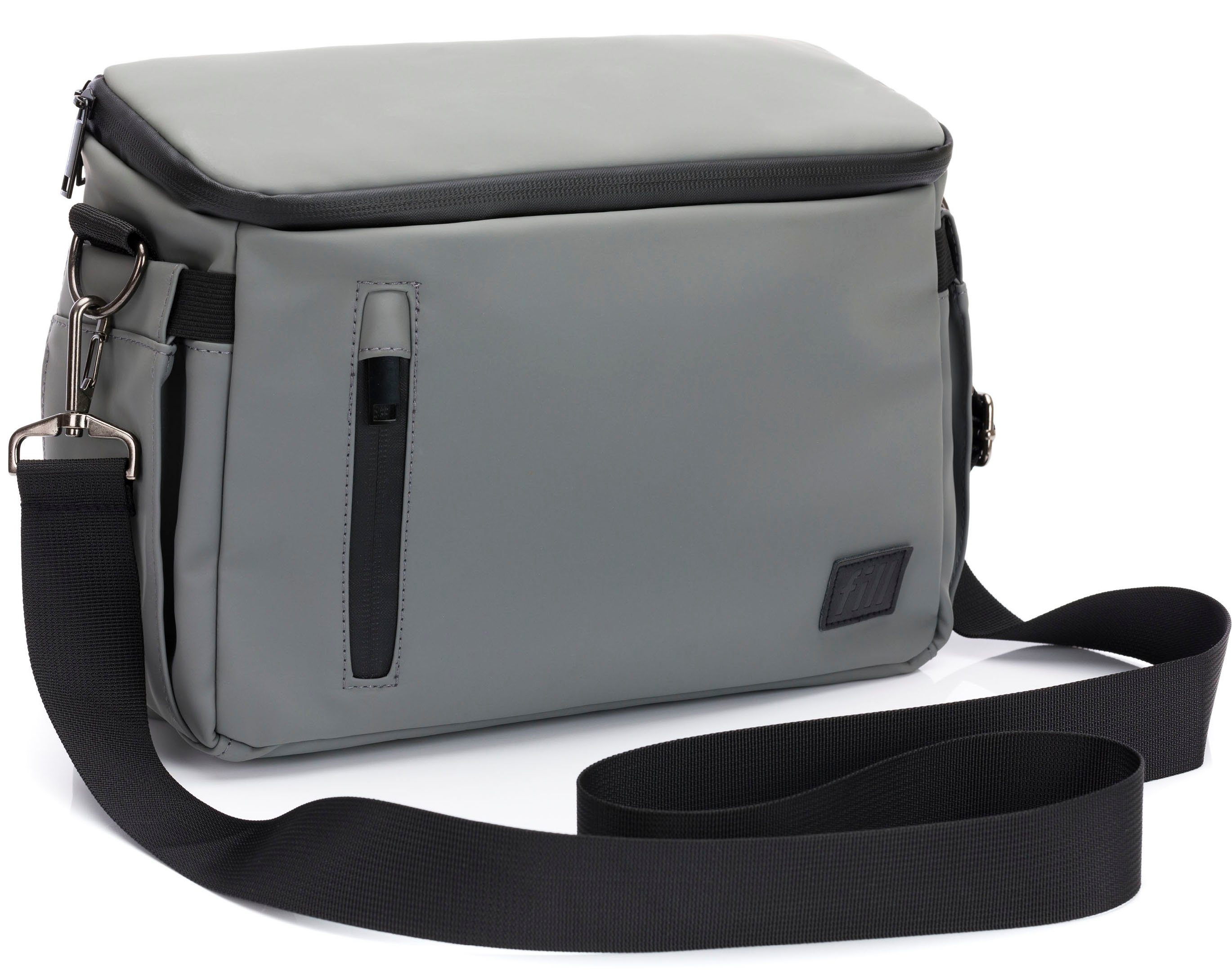 Fillikid Kinderwagen-Tasche Buggy Organizer Larvik, grau, inkl. Wickelunterlage