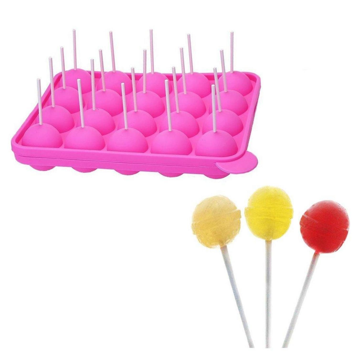 LuxusKollektion Cake-Pop-Form Cake Pop Silikonform 20tlg, (1-tlg)
