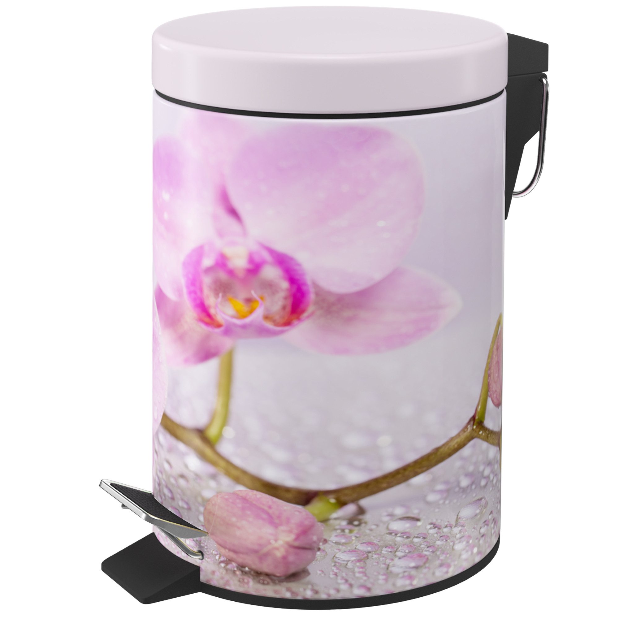 Sanilo Косметички Blooming, 3 Liter, Bad Мусорные урны mit Absenkautomatik & Innenbehälter