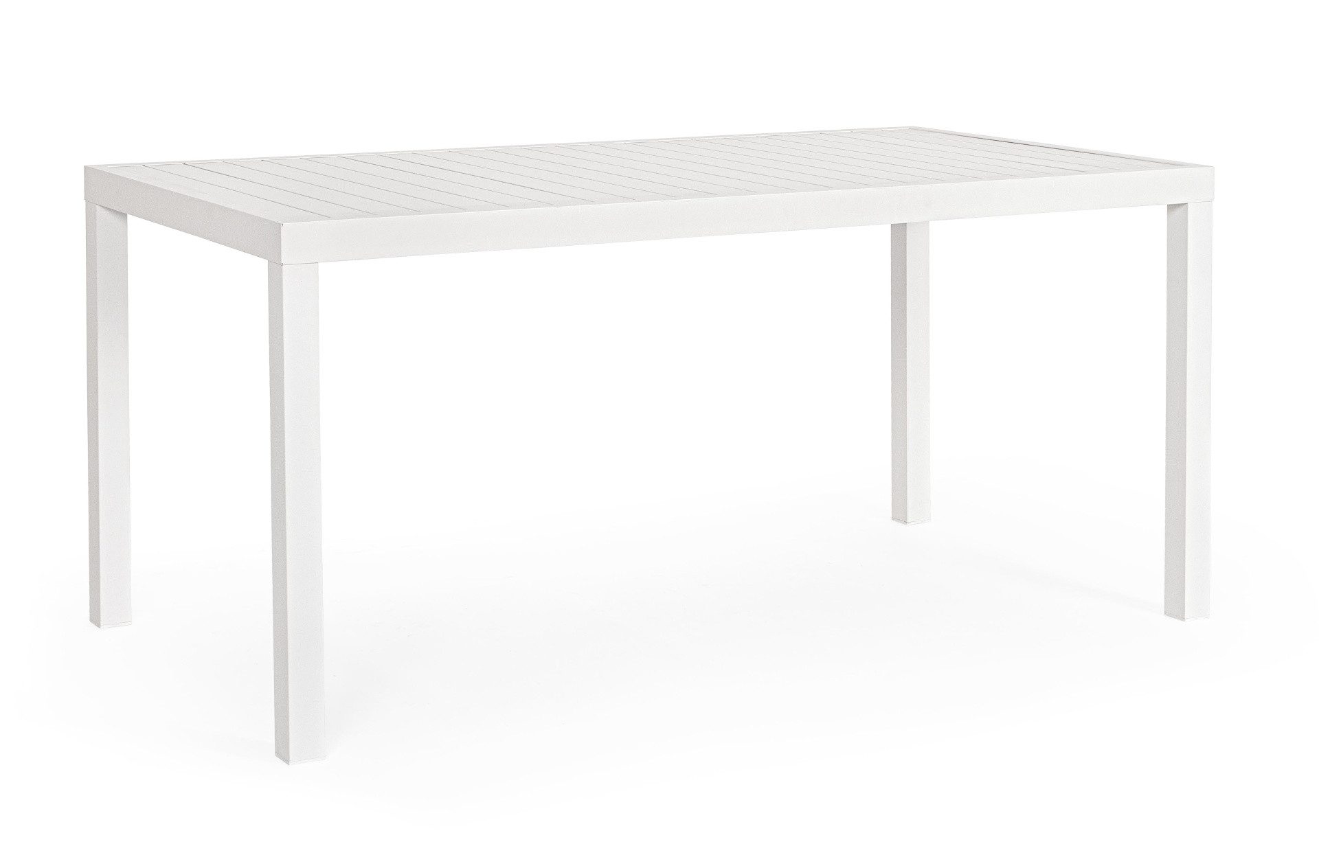 Esstisch Hilde aus Aluminium 150x80 cm, Weiß