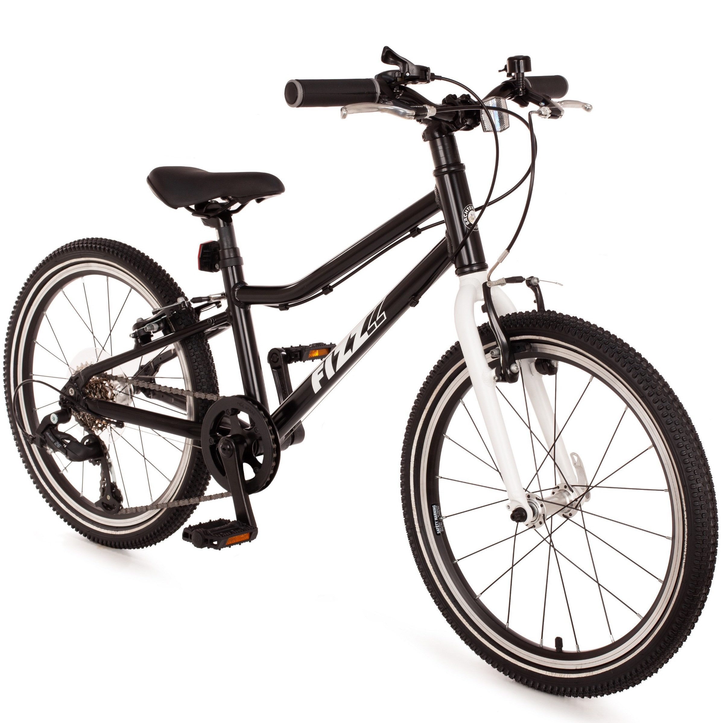 Bachtenkirch Kinderfahrrad Fizz Fahrrad 20 Zoll Schwarz für Kinder ab 5 Jahre 8 kg leicht, 7 Gang, Sitzhöhe 58–72 cm
