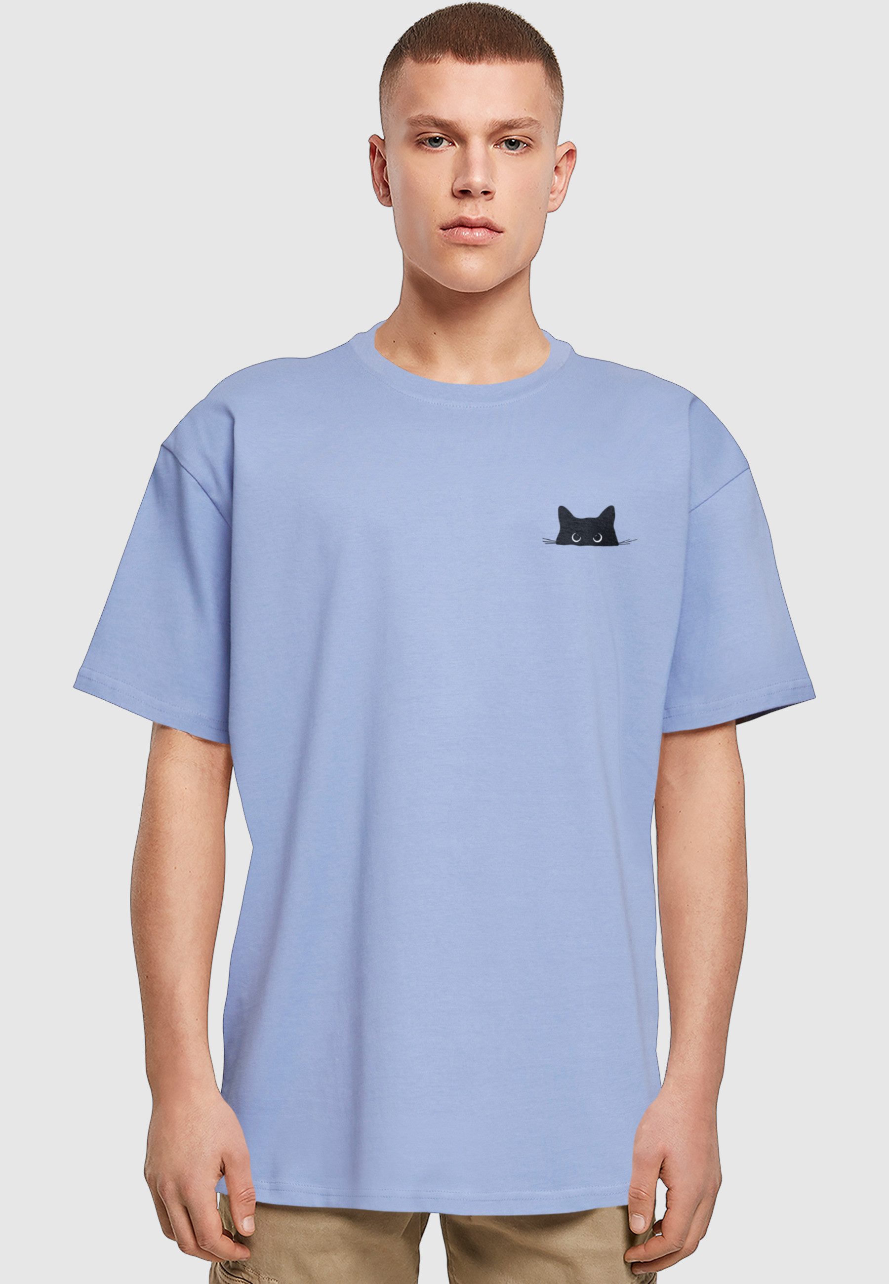 Merchcode T-Shirt Merchcode Halloween - Cat Tee (1-tlg)