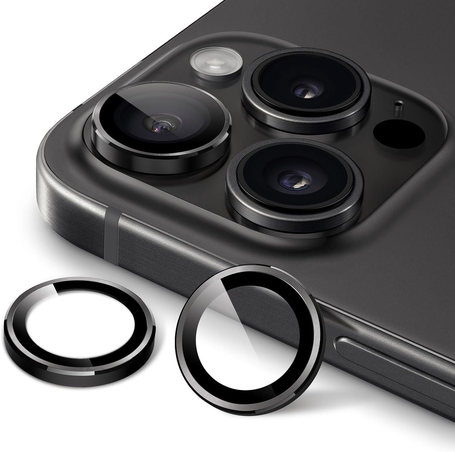 MSM Displayschutzglas 3X Linsenglas für Apple iPhone 15 Pro / 15 Pro Max Schutz Panzerfolie