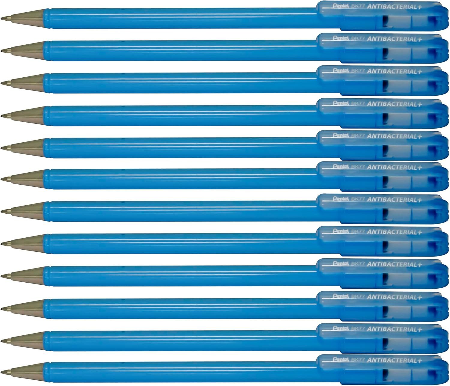 PENTEL Kugelschreiber Pentel BK77AB-AE ANTIBACTERIAL Kugelschreiber ISO 22196 schwarz 12 St.