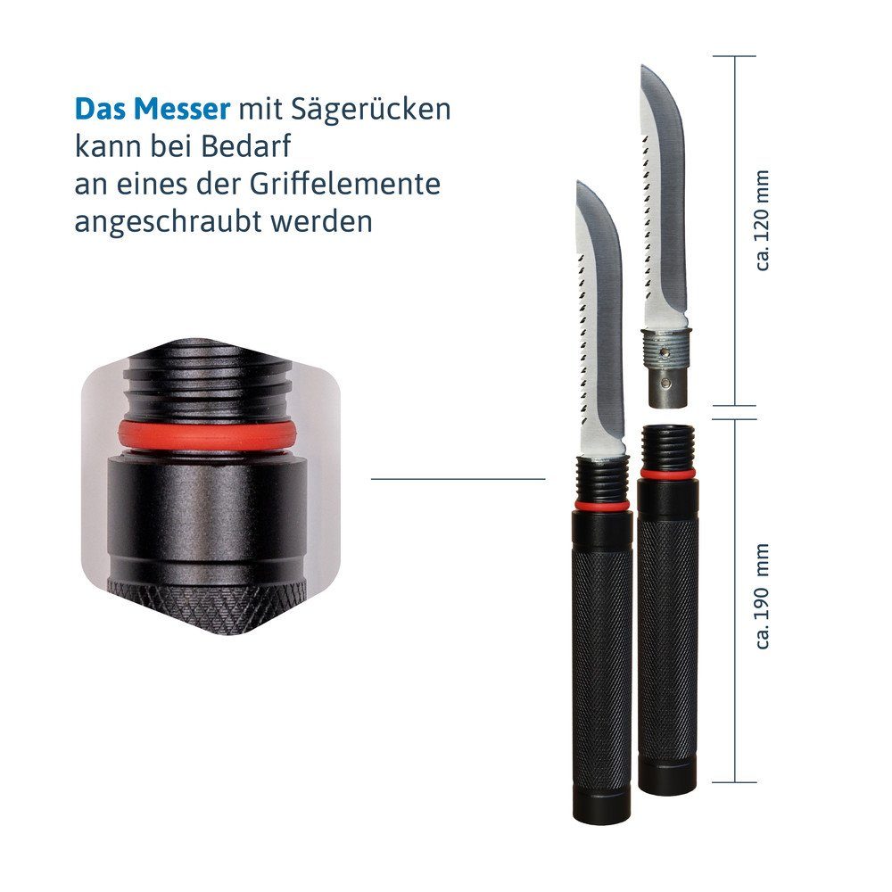 Dönges Spaten Multifunktionaler Klappspaten All-in-One, in Camouflage Tasche – Bild 5 von 5