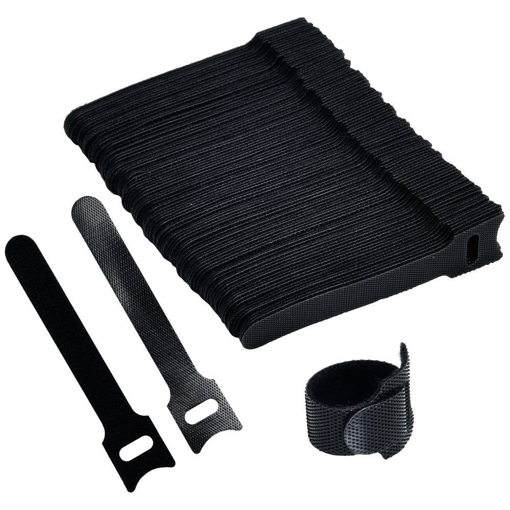 TRU COMPONENTS Klettband Klett-Kabelbinder 100 x 12 mm 100 St TC-12888496