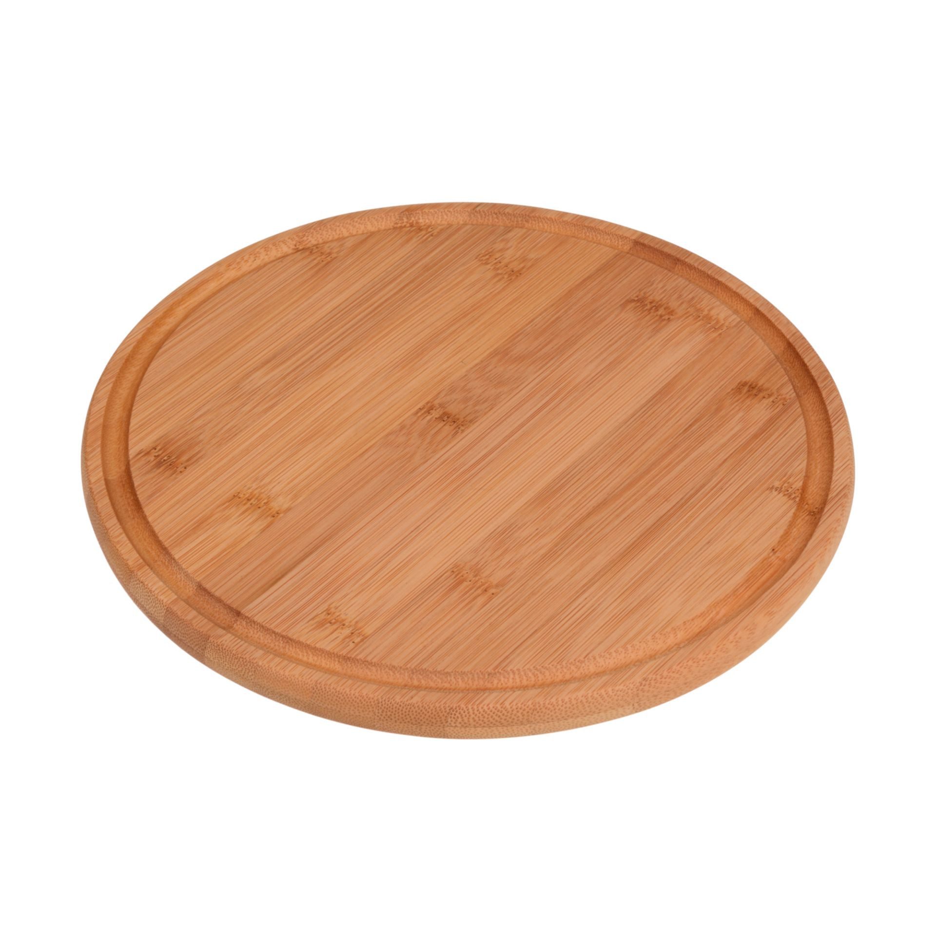 GRÄWE Schneidebrett, Holz, Bambus-Schneidebrett, Ø 25, rund, mit Saftrille