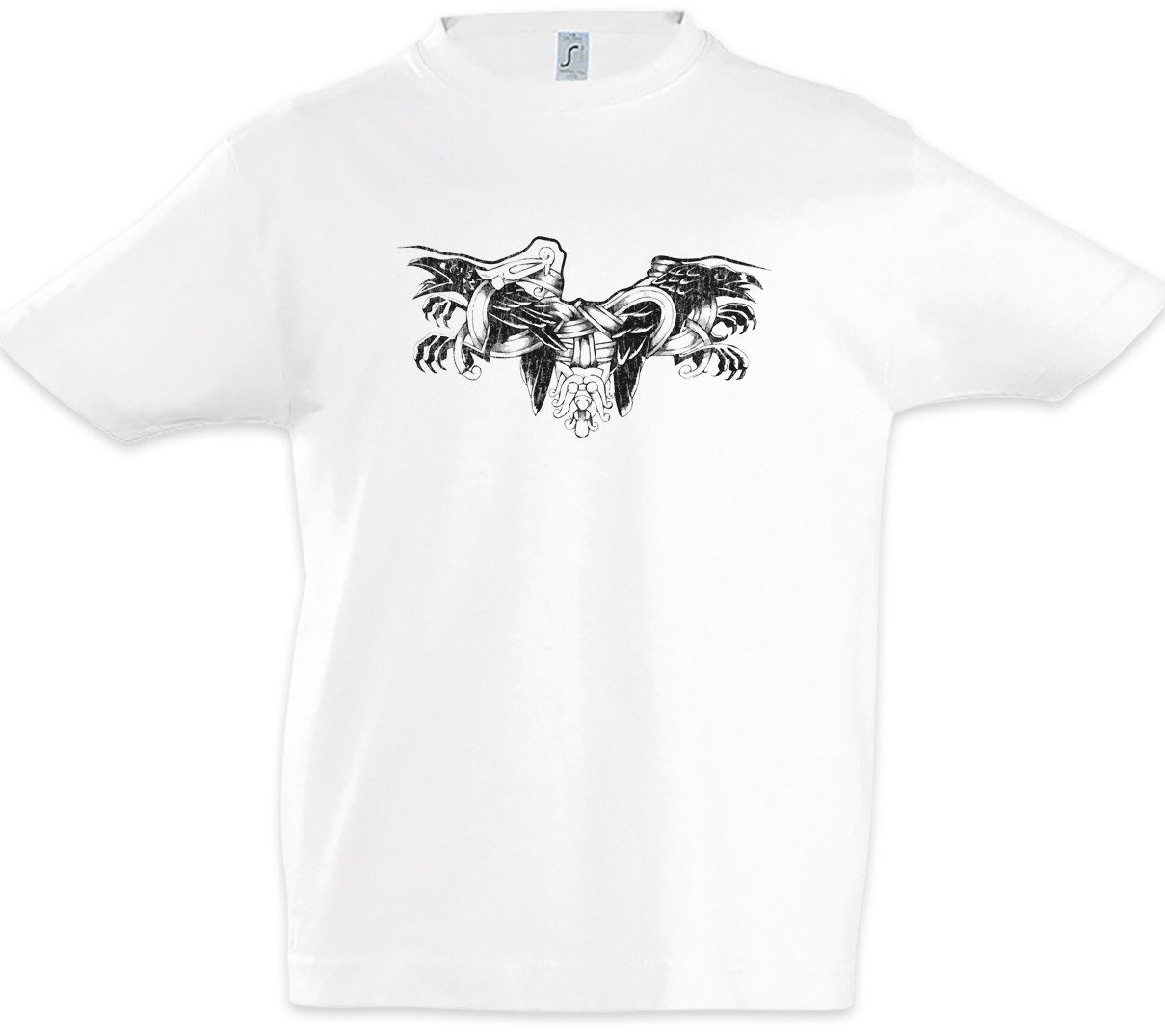 Print-Shirt Odhin Ravens II Kinder T-Shirt Hugin Vikings Munin Raben Wikinger