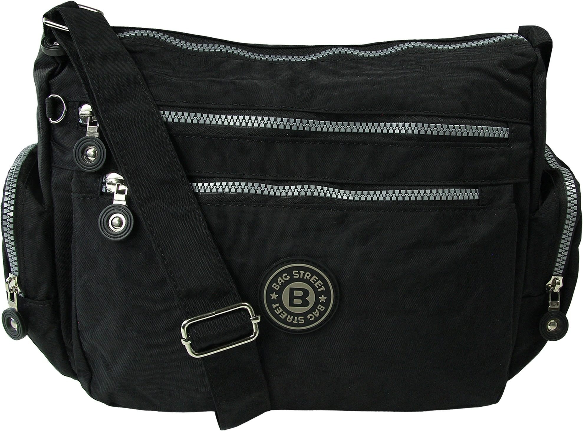 BAG STREET Schultertasche Bag Street Nylon schwarz Sportliche Damen (Schult günstig online kaufen