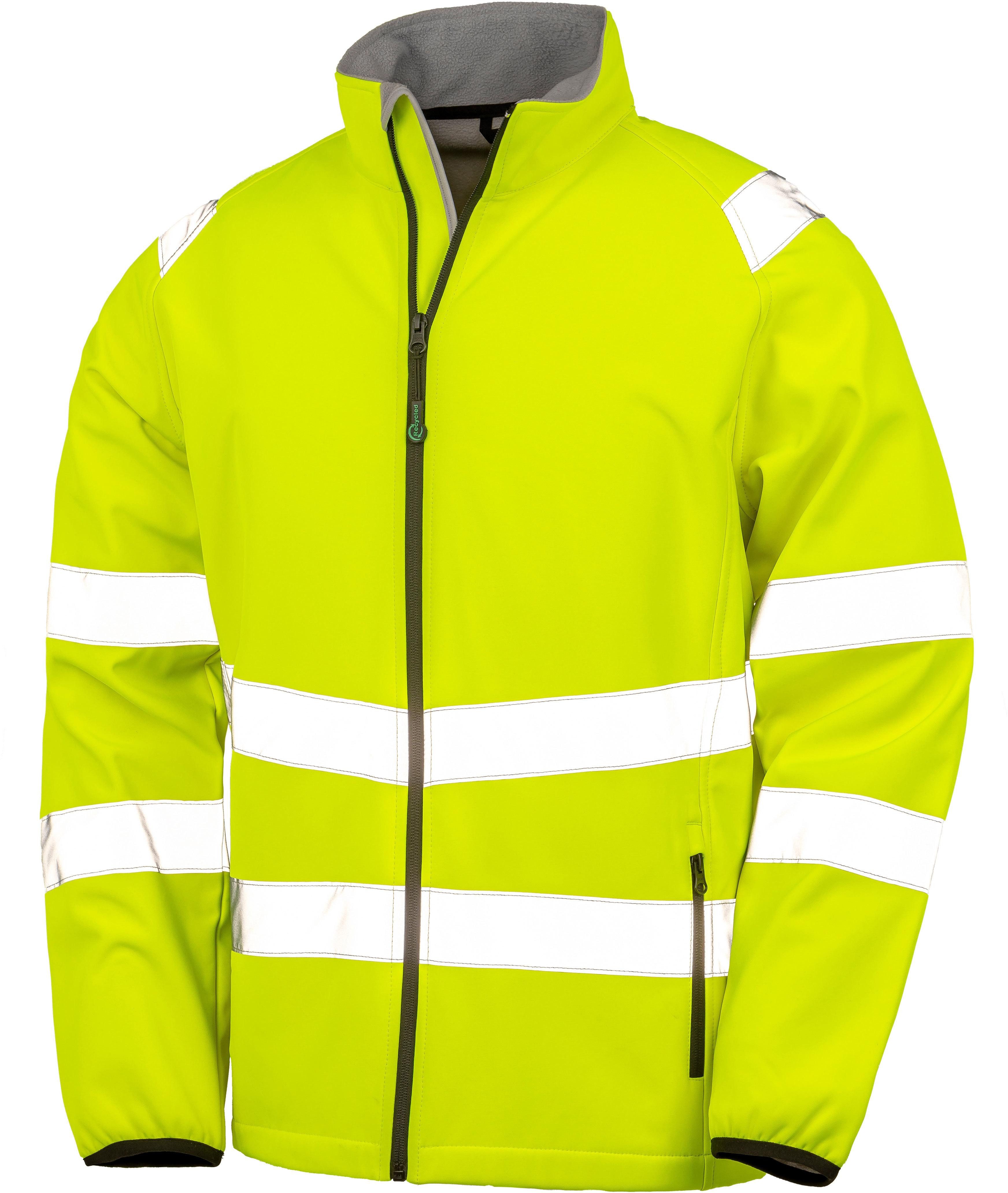 Arbeitsjacke Recycled Printable Safety Softshell Jacket Sicherheitsjacke